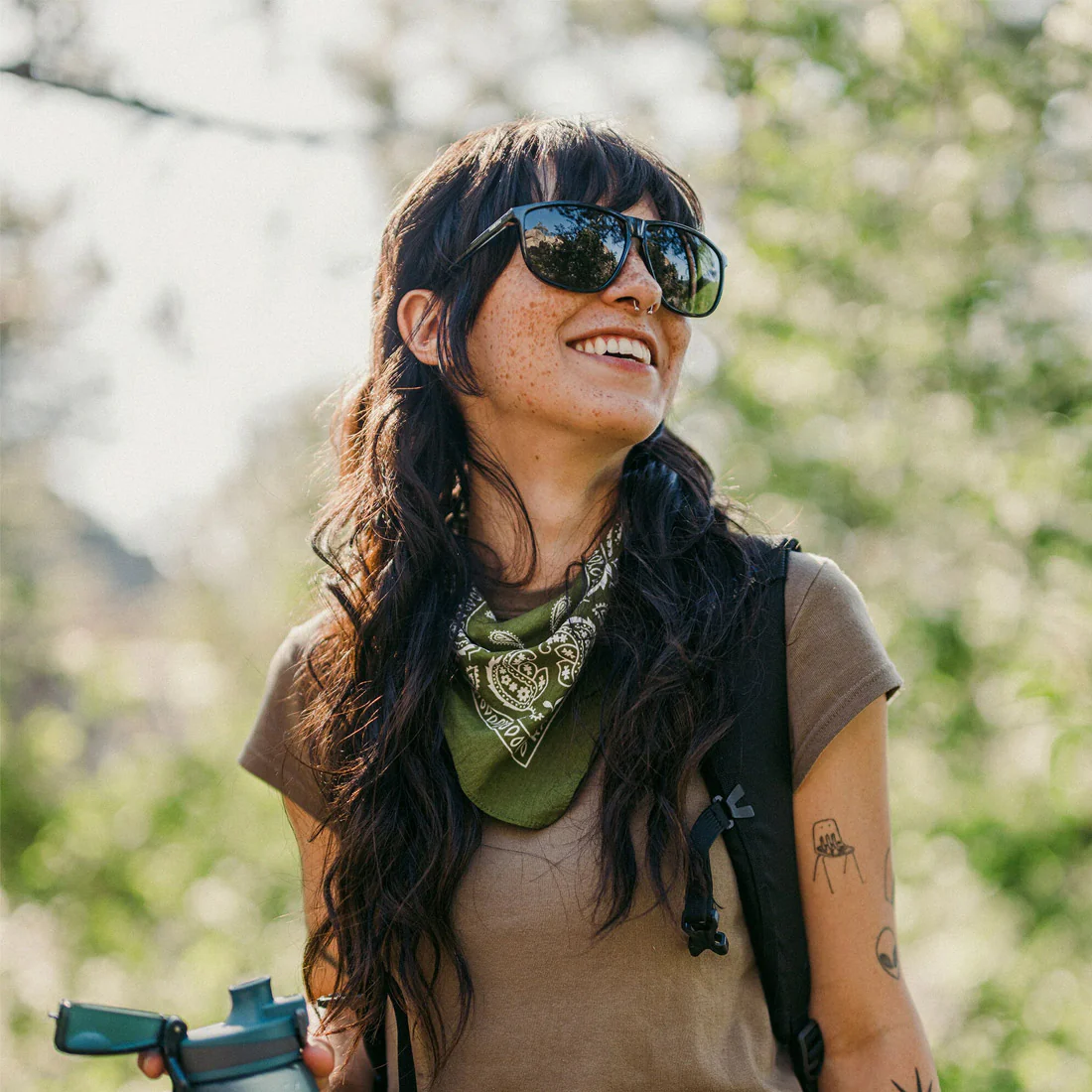 SMITH Mono Lake Sunglasses - Black/ChormaPop Gray Green - Image 5