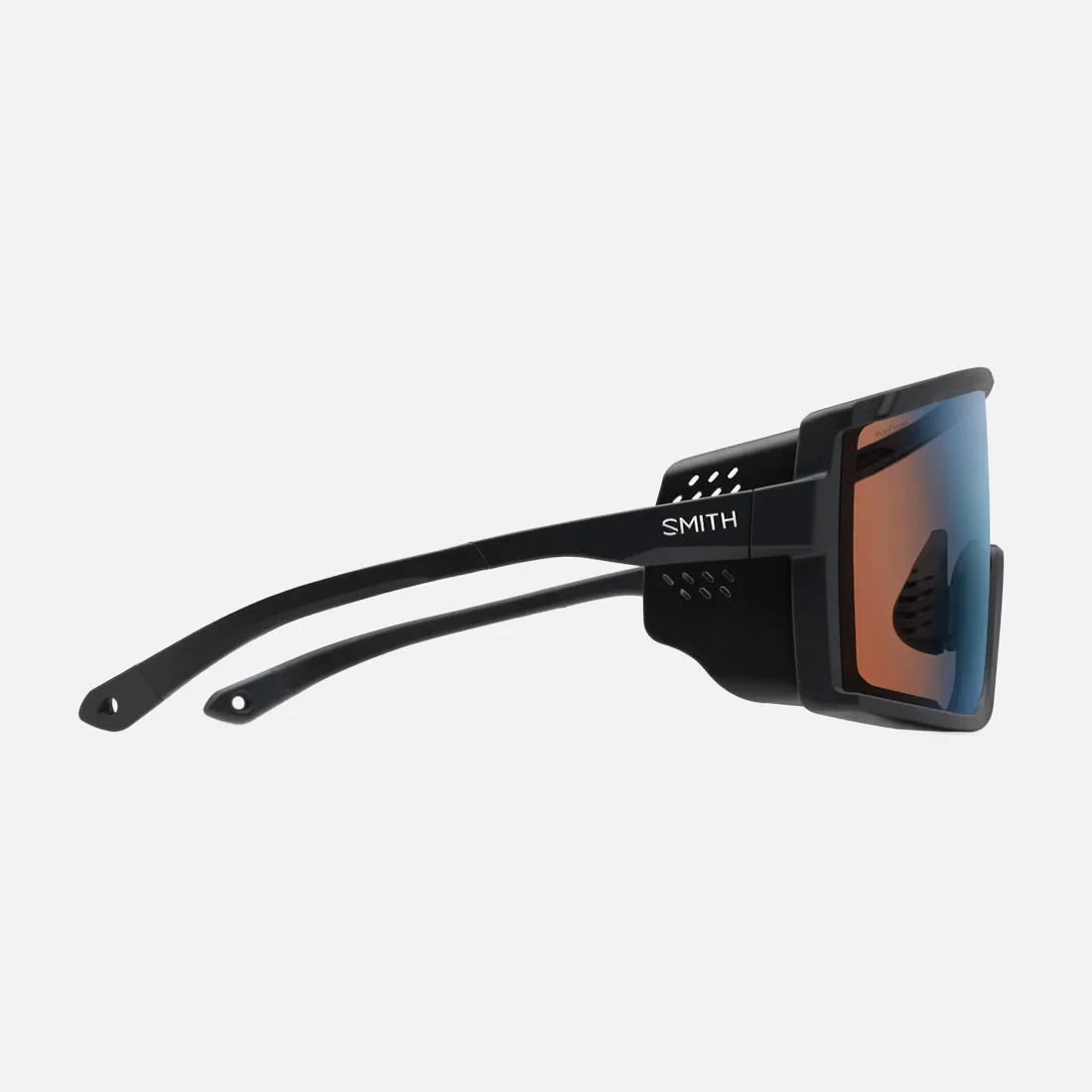 SMITH Pursuit Sunglasses - Matte Black/ChromaPop Glacier Photochromic Copper to Gray with Blue Mirror - Image 3