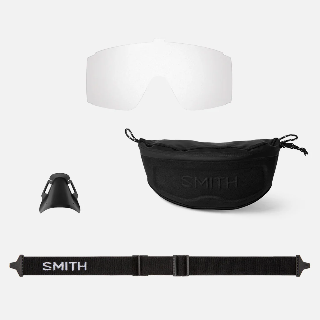 SMITH Pursuit Sunglasses - Matte Bone/ChromaPop Glacier Photochromic Copper to Gray with Gold Mirror - Image 5