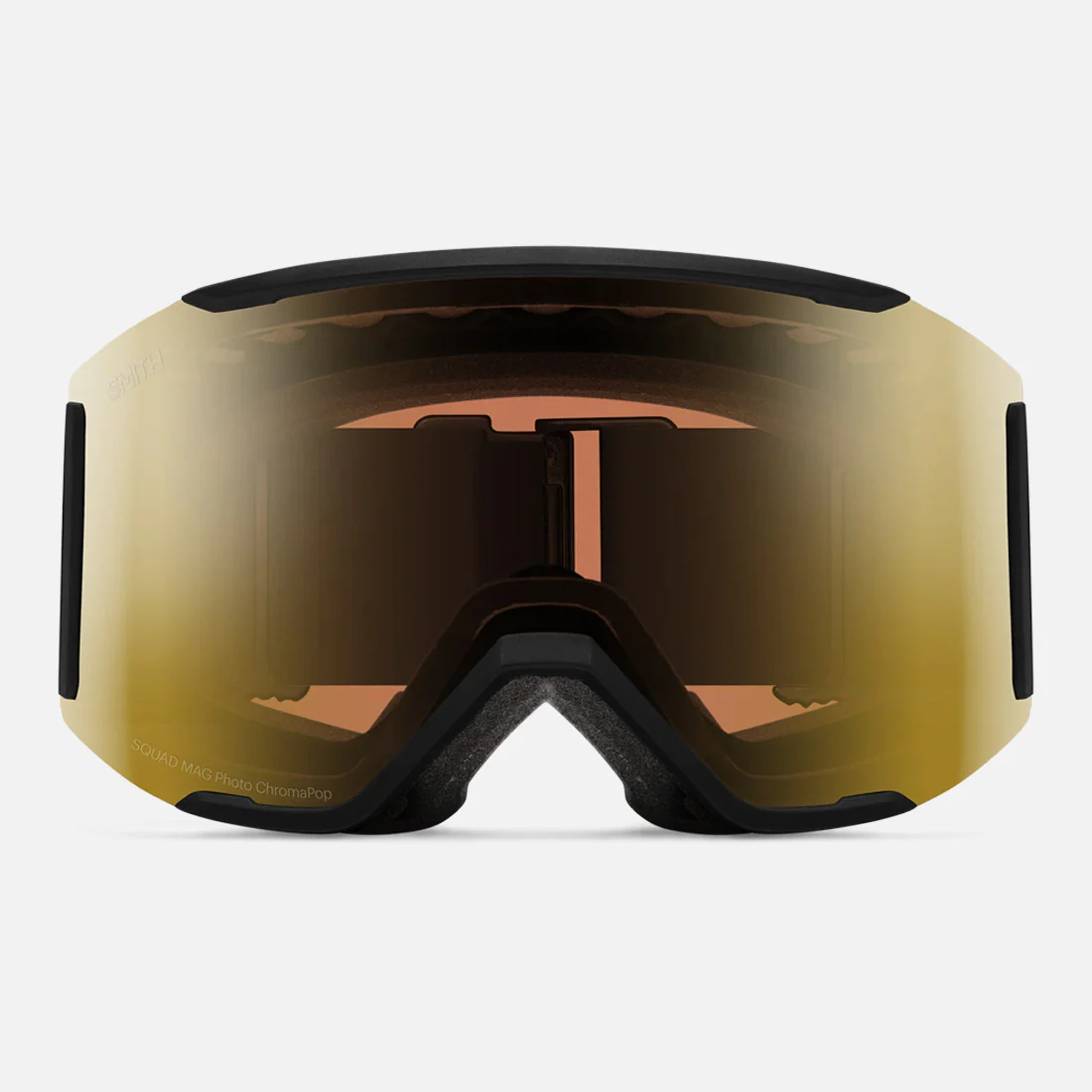 SMITH Squad Mag Low Bridge Goggle 2026 - Black/ChromaPop Pro Photochromic Gold Mirror - Image 2