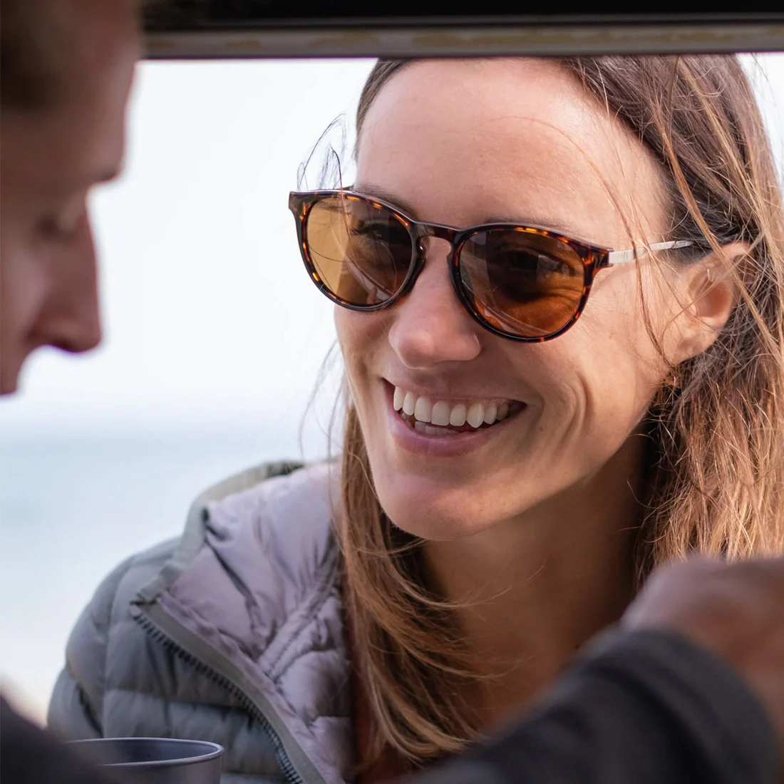 SMITH Wander Sunglasses - Tort/ChromaPop Polarized Brown - Image 4