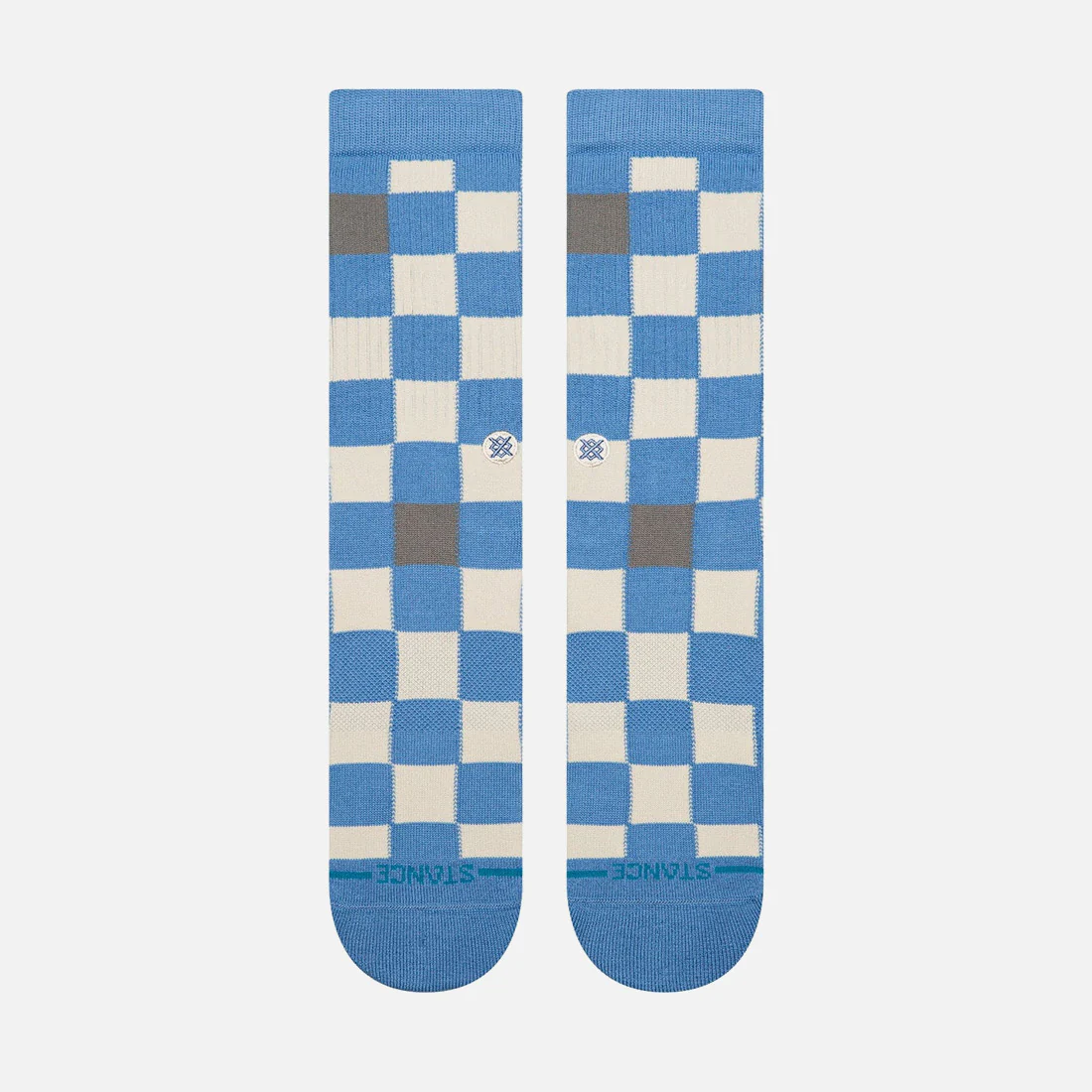 STANCE Chef Check Crew Sock - Capri Blue - Image 2