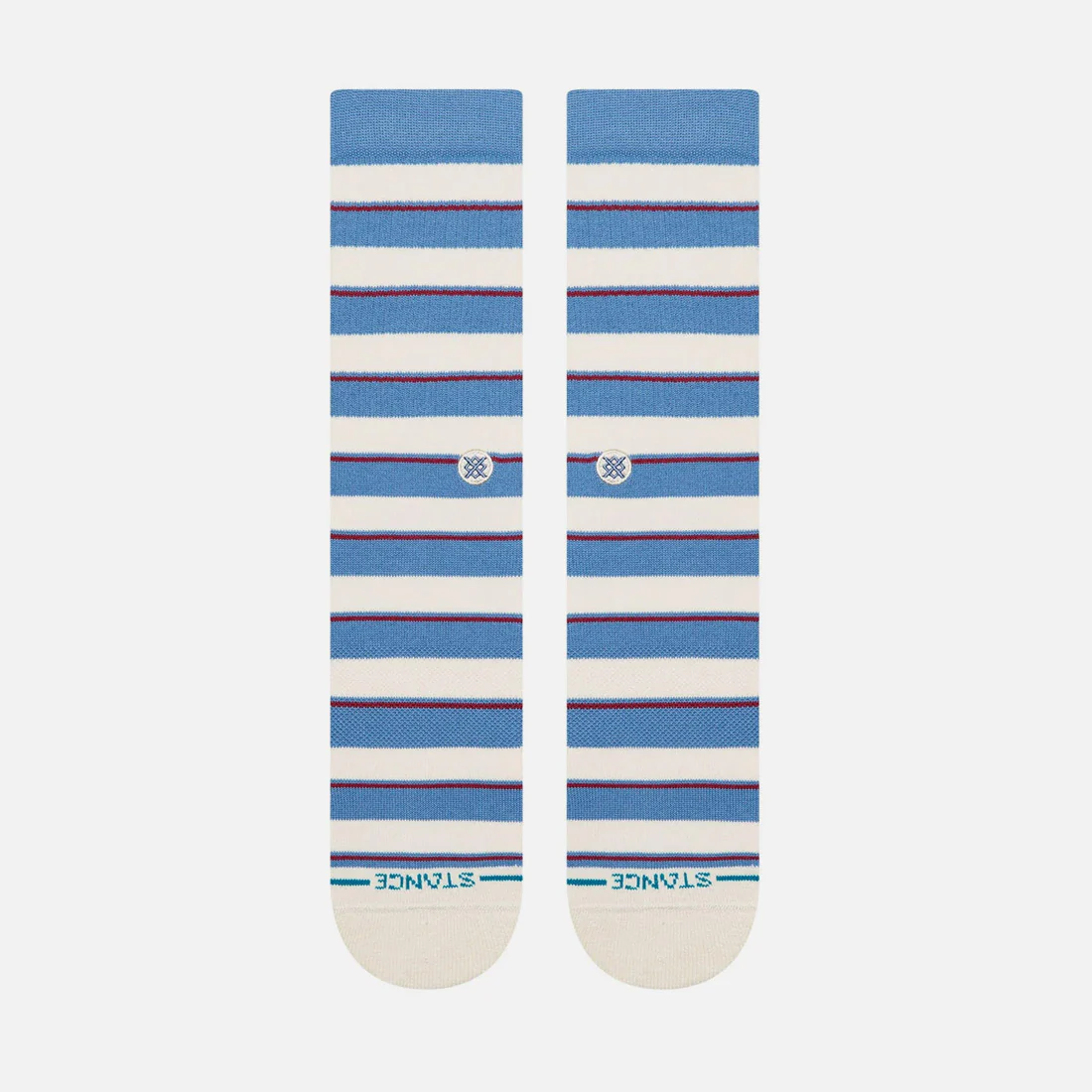 STANCE Striped It Crew Sock - Capri Blue - Image 2