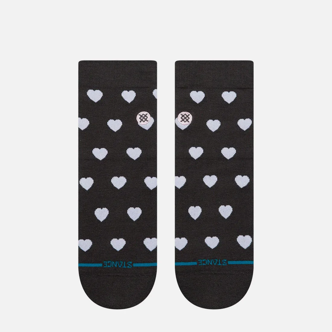 STANCE Women's Hearts Lowrider Sock - Charcoal - Image 2