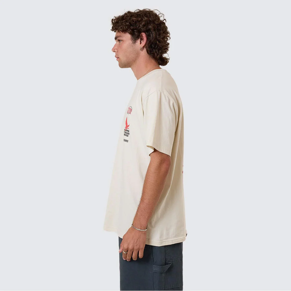 THRILLS 1st Grade Service Merch Fit Tee - Heritage White - Image 3