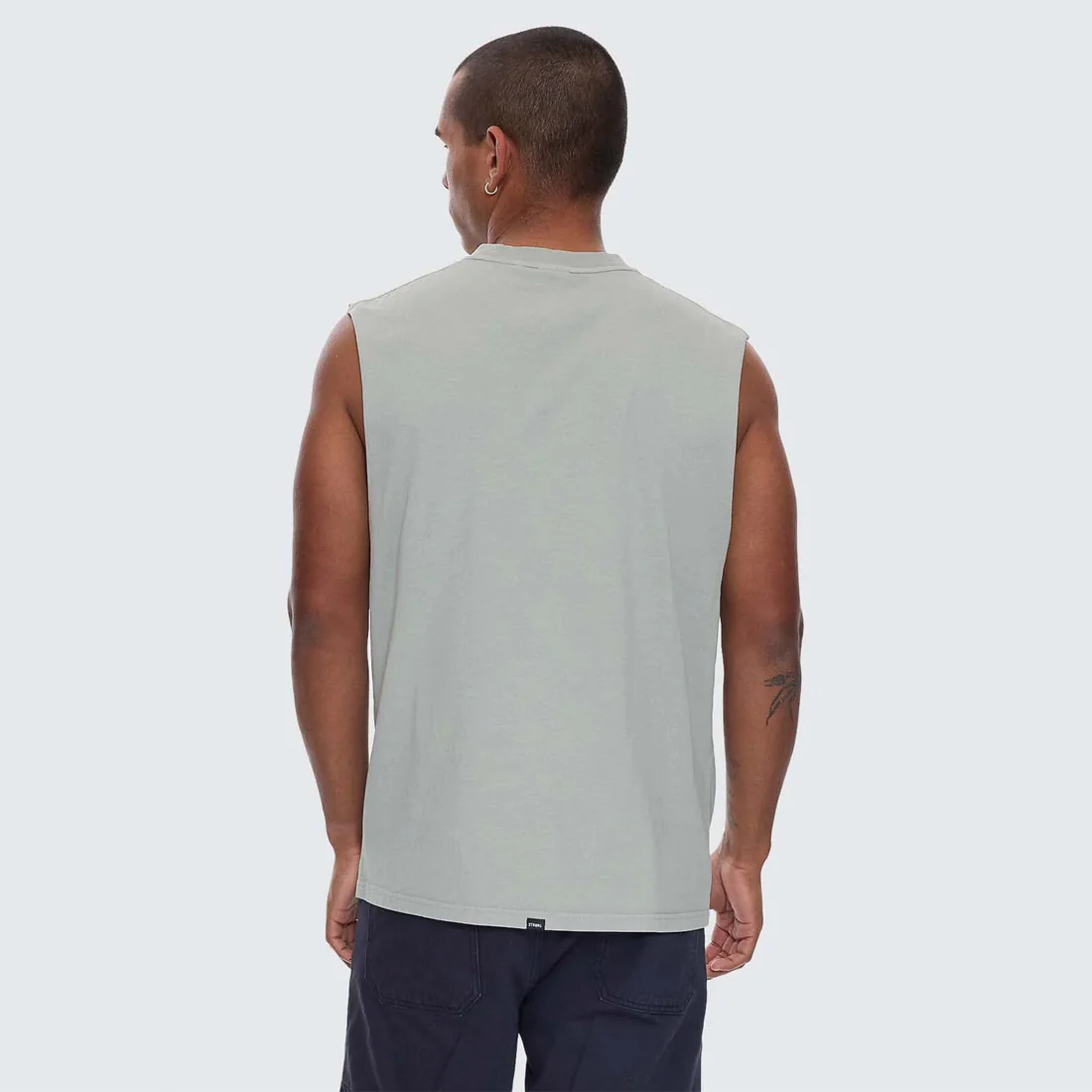 THRILLS A Haven For The Restless Merch Fit Muscle Tee - Dirty Sage - Image 2