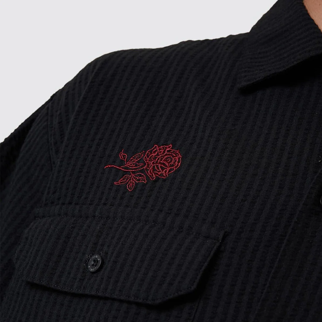 THRILLS Appreciation Short Sleeve Work Shirt - Black - Image 5