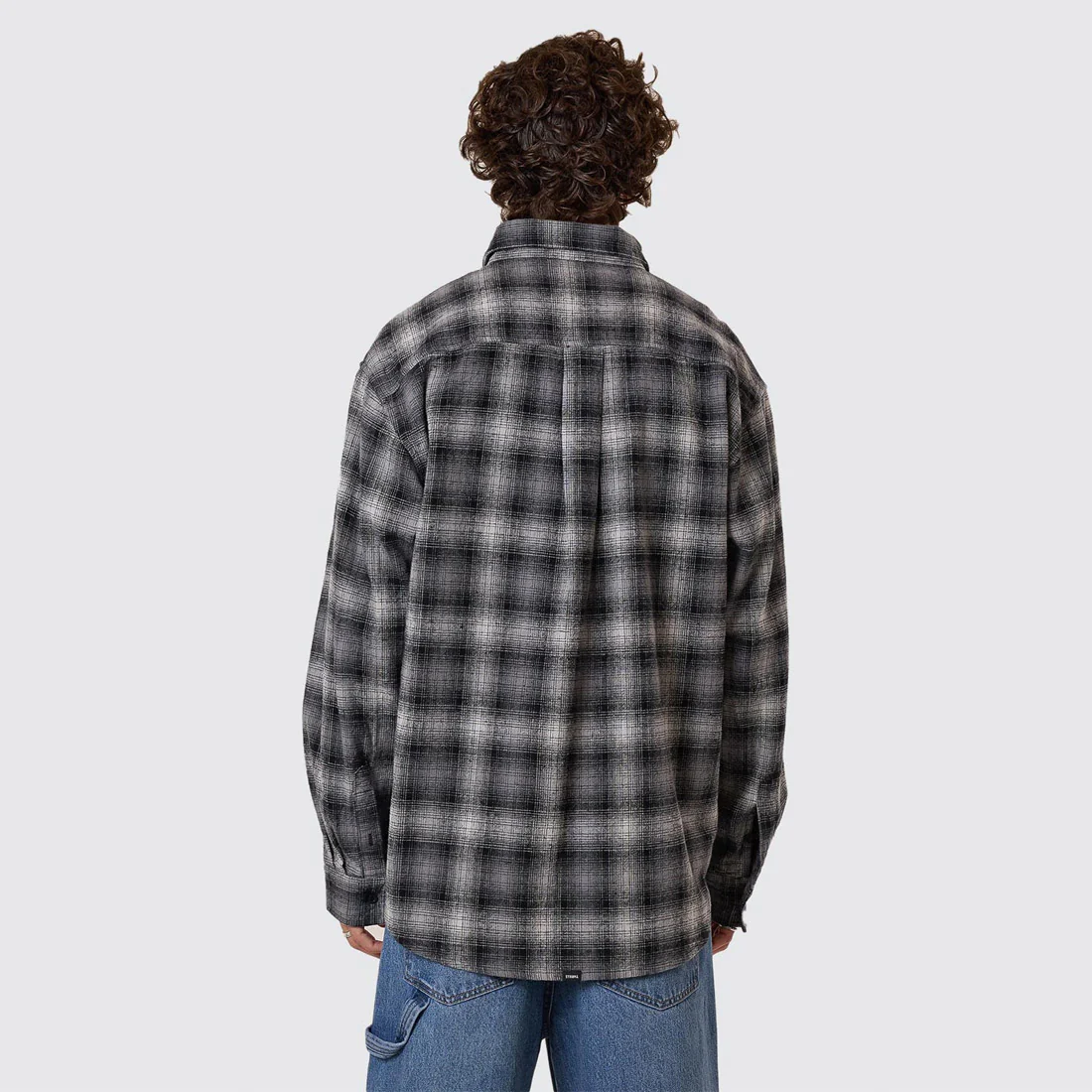 THRILLS Barrio Flannel Shirt - Black - Image 3