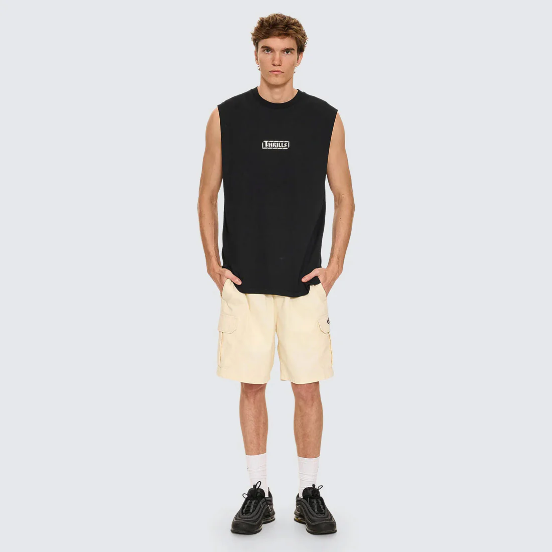THRILLS Bueno Elastic Cargo Short - Unbleached - Image 5