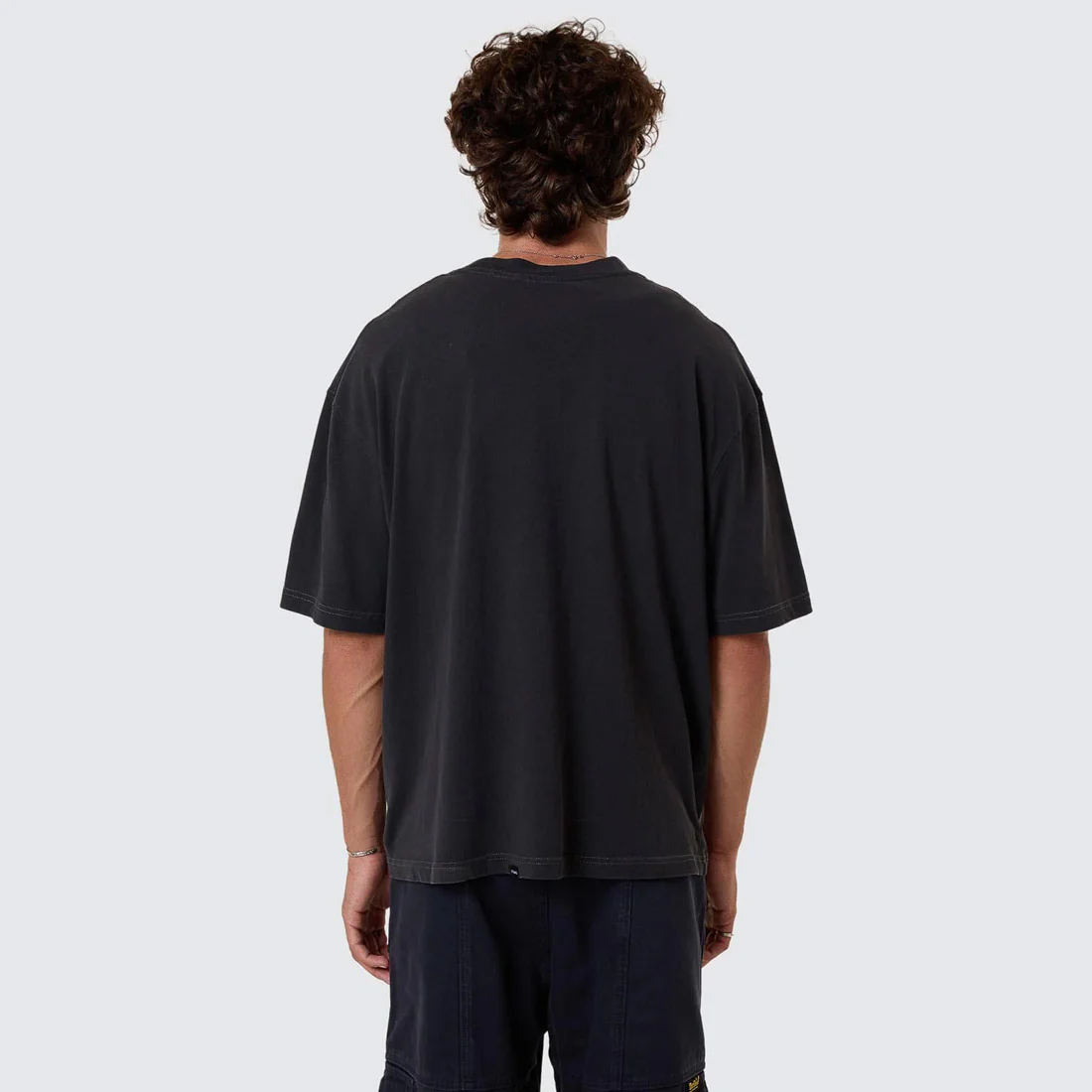 THRILLS Constant Chaos Box Fit Oversize Short Tee - Blue Graphite - Image 2
