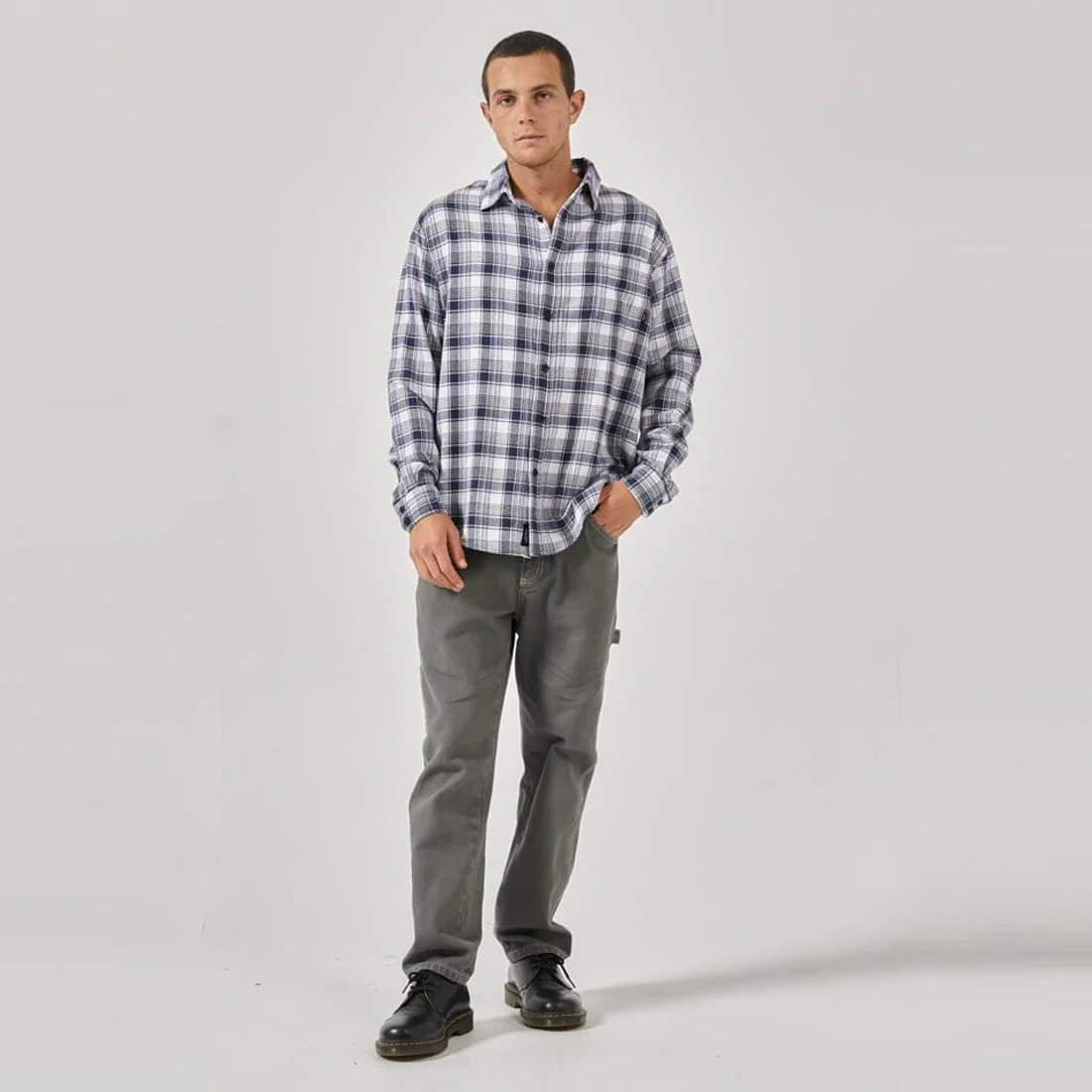 THRILLS Energy Special Long Sleeve Shirt - Navy - Image 5