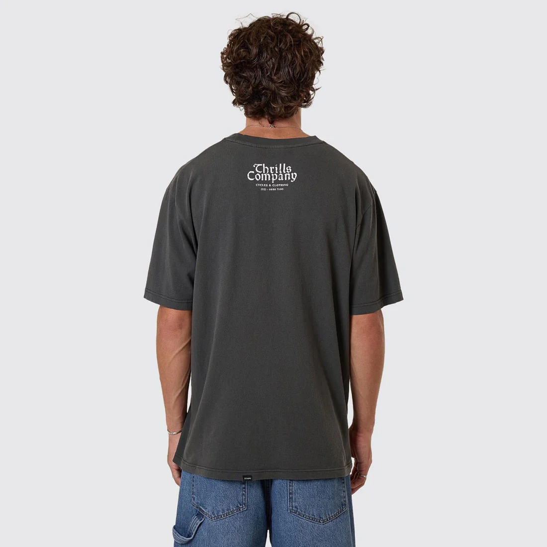 THRILLS Flight Risk Oversize Fit Tee - Merch Black - Image 2