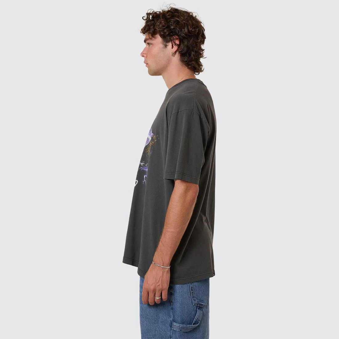 THRILLS Flight Risk Oversize Fit Tee - Merch Black - Image 3