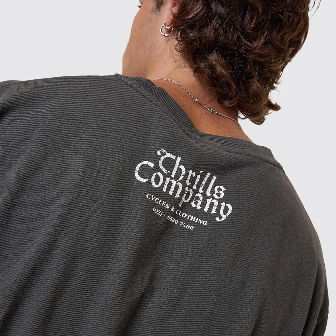 THRILLS Flight Risk Oversize Fit Tee - Merch Black - Image 4