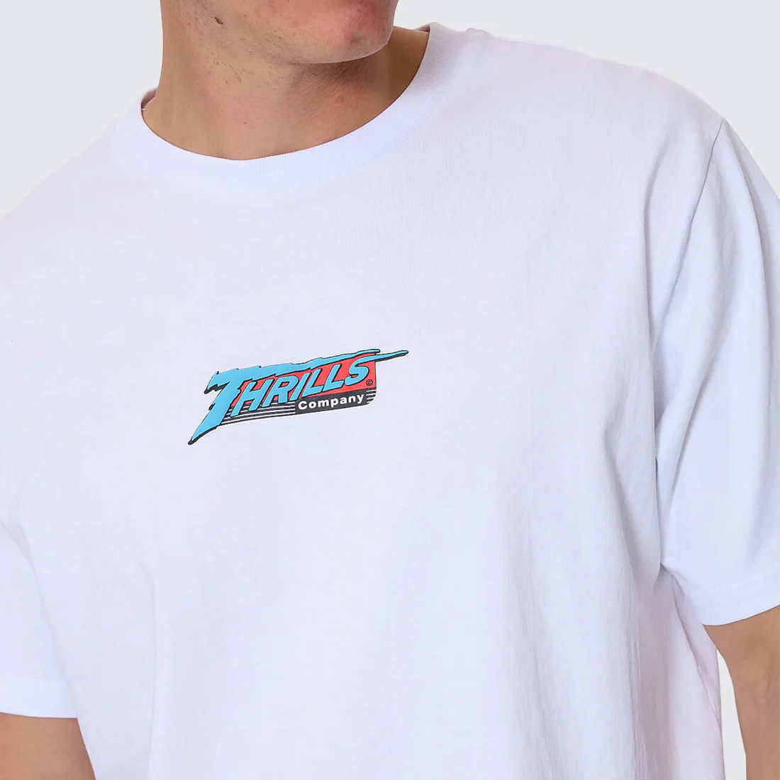THRILLS Heavy Voltage Merch Fit Tee - White - Image 2