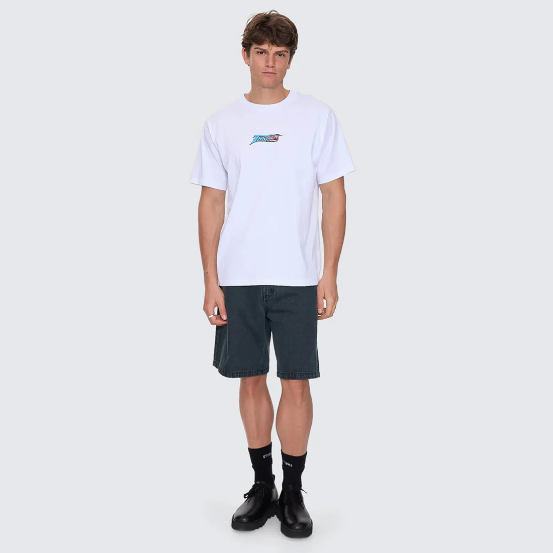 THRILLS Heavy Voltage Merch Fit Tee - White - Image 5