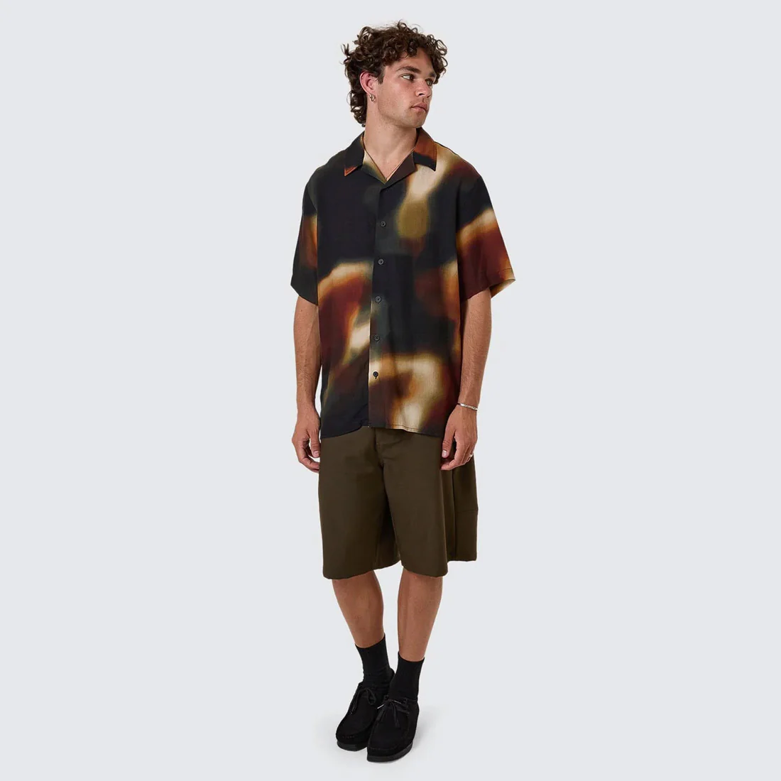 THRILLS Metamorphic Daze Bowling Shirt - Black - Image 4