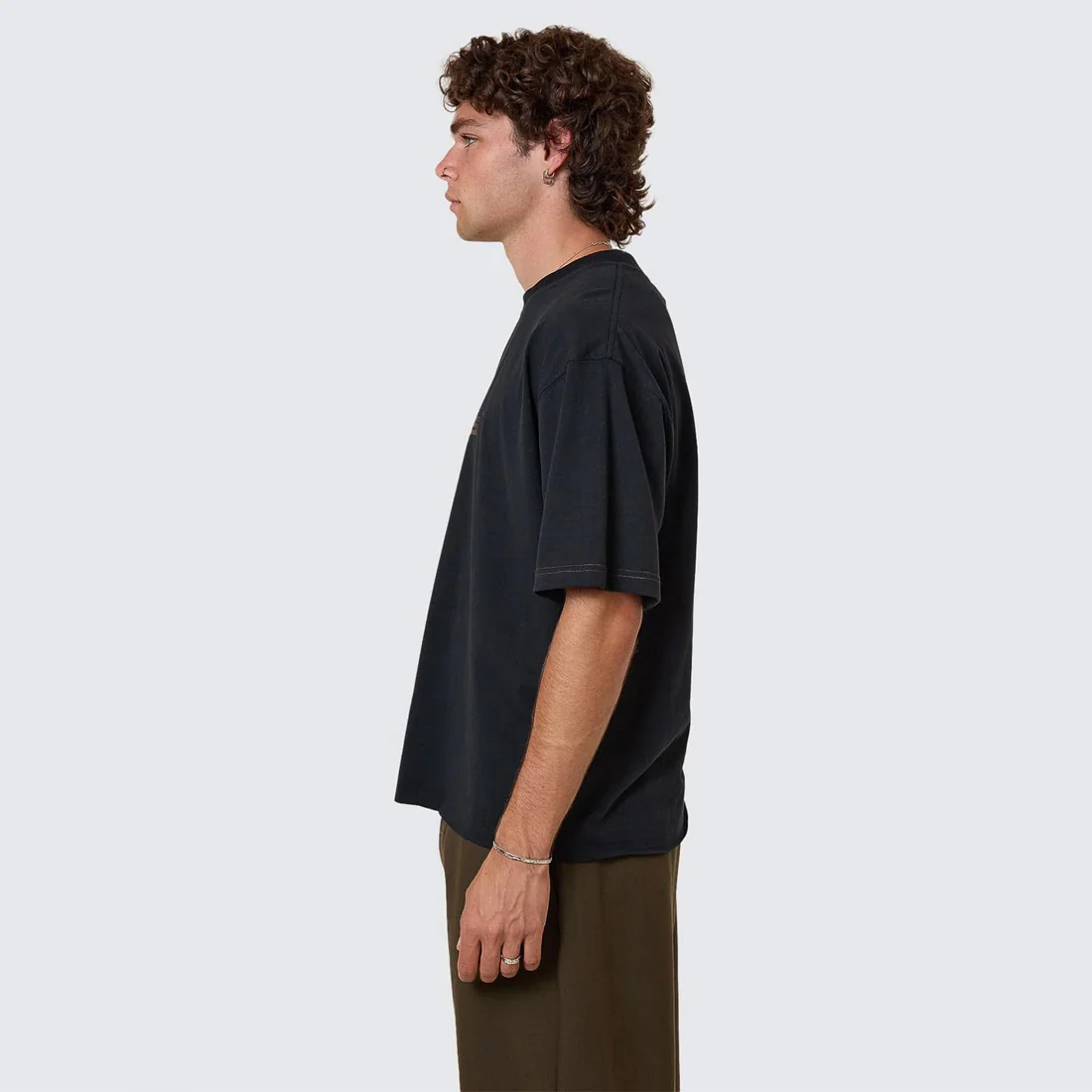 THRILLS Metamorphic Daze Box Fit Oversize Short Tee - Washed Black - Image 3