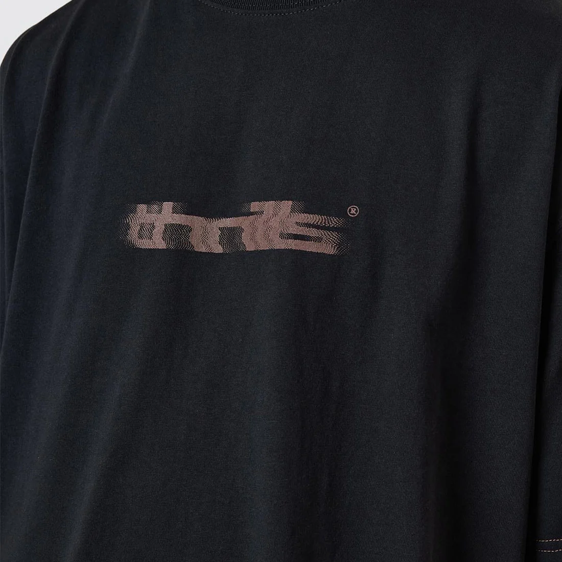 THRILLS Metamorphic Daze Box Fit Oversize Short Tee - Washed Black - Image 6