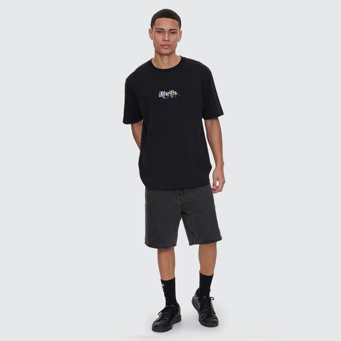 THRILLS Nature's Takeover Oversize Fit Tee - Black - Image 3