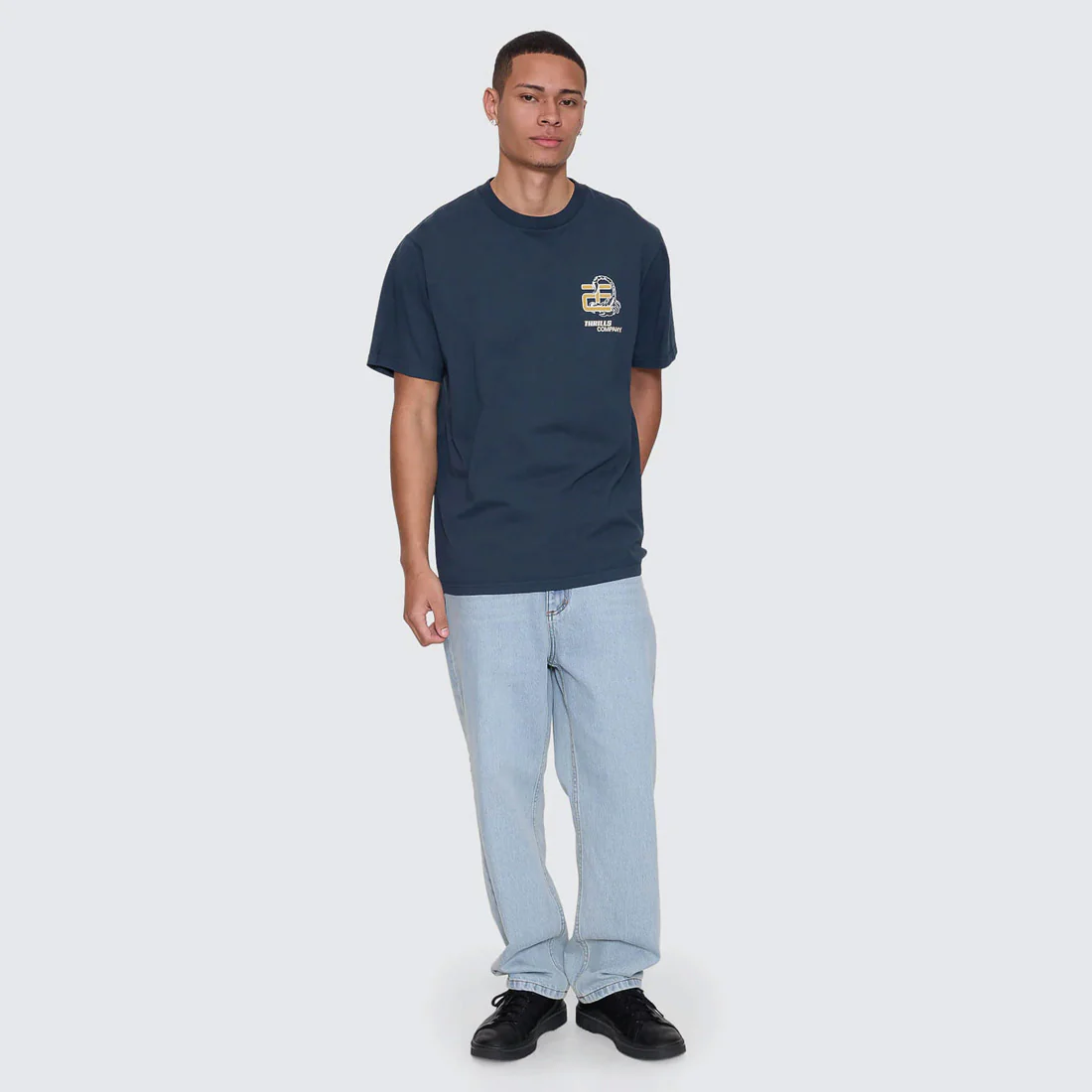 THRILLS Paradise Falling Merch Fit Tee - Federal Blue - Image 3
