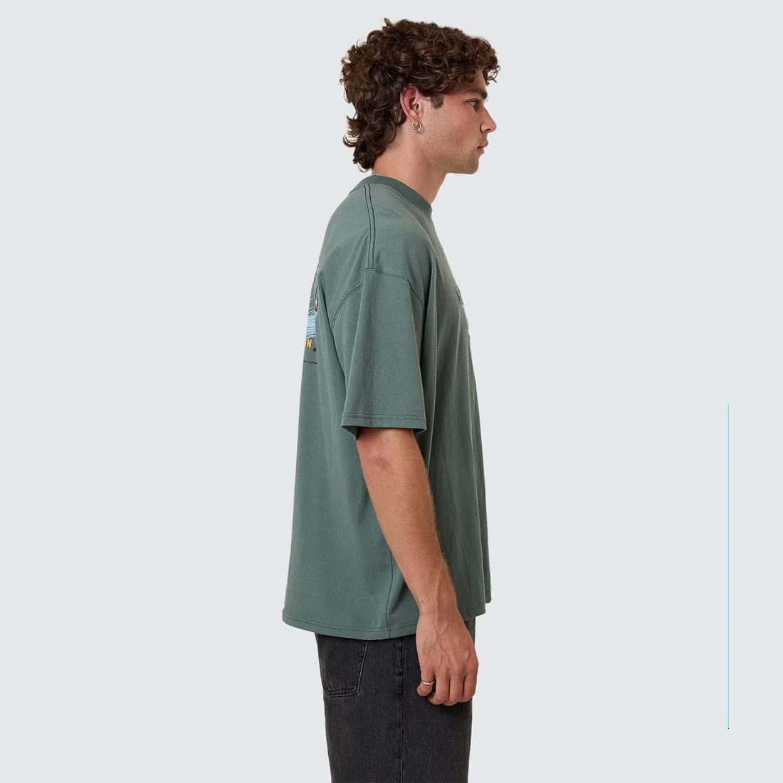 THRILLS Serenity Affinity Box Fit Oversize Tee - Sea Pine - Image 4