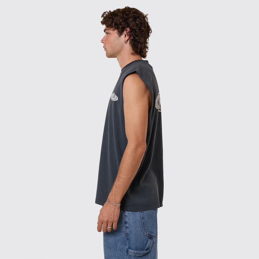 THRILLS Shadowless Merch Fit Muscle Tee - Ebony - Image 3