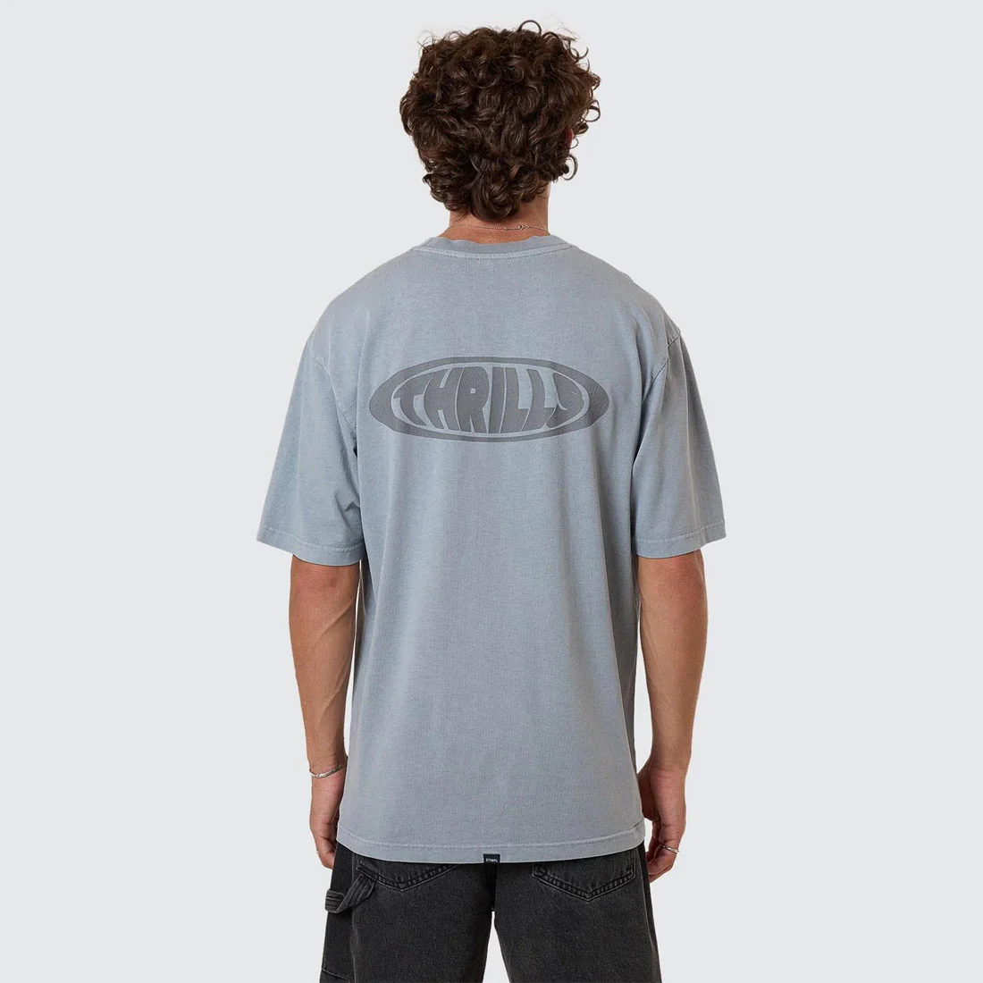 THRILLS Shadowless Oversize Fit Tee - Smog - Image 3