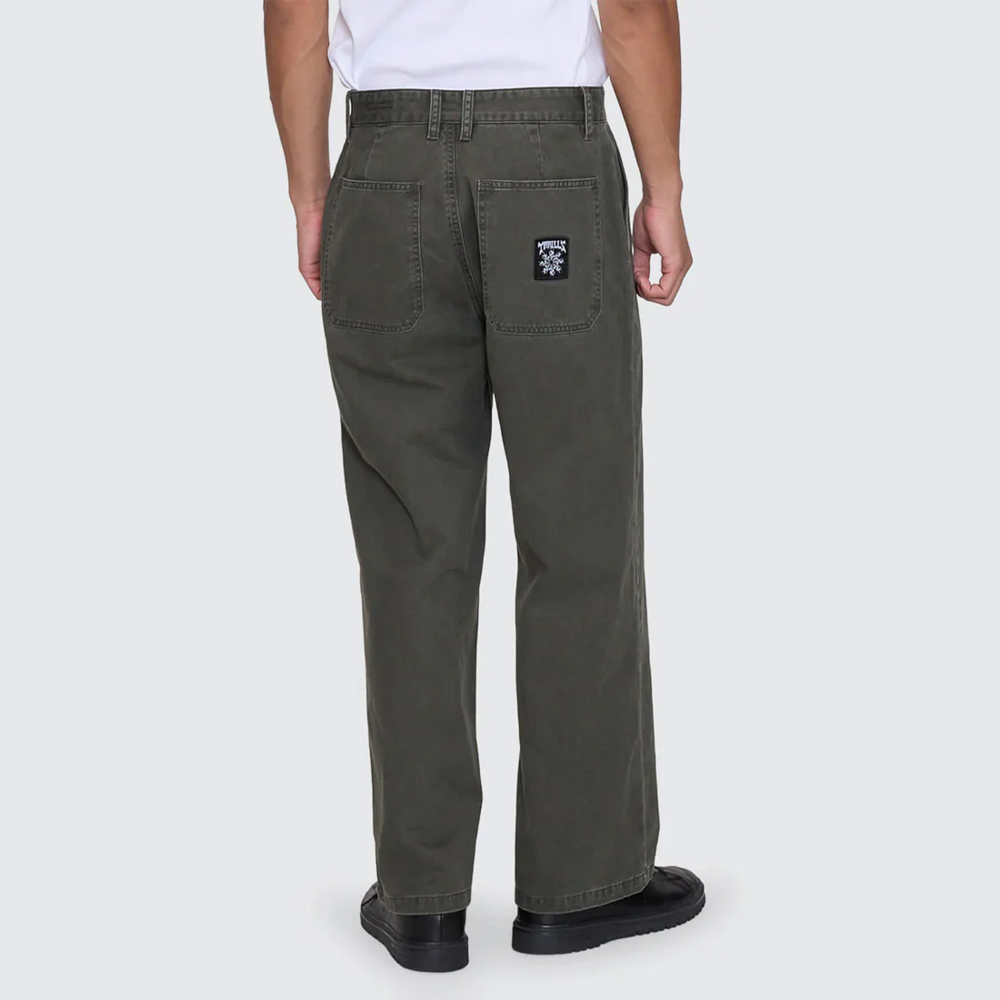 THRILLS Stagger Big Slacker Cropped Pant - Oil Green - Image 5