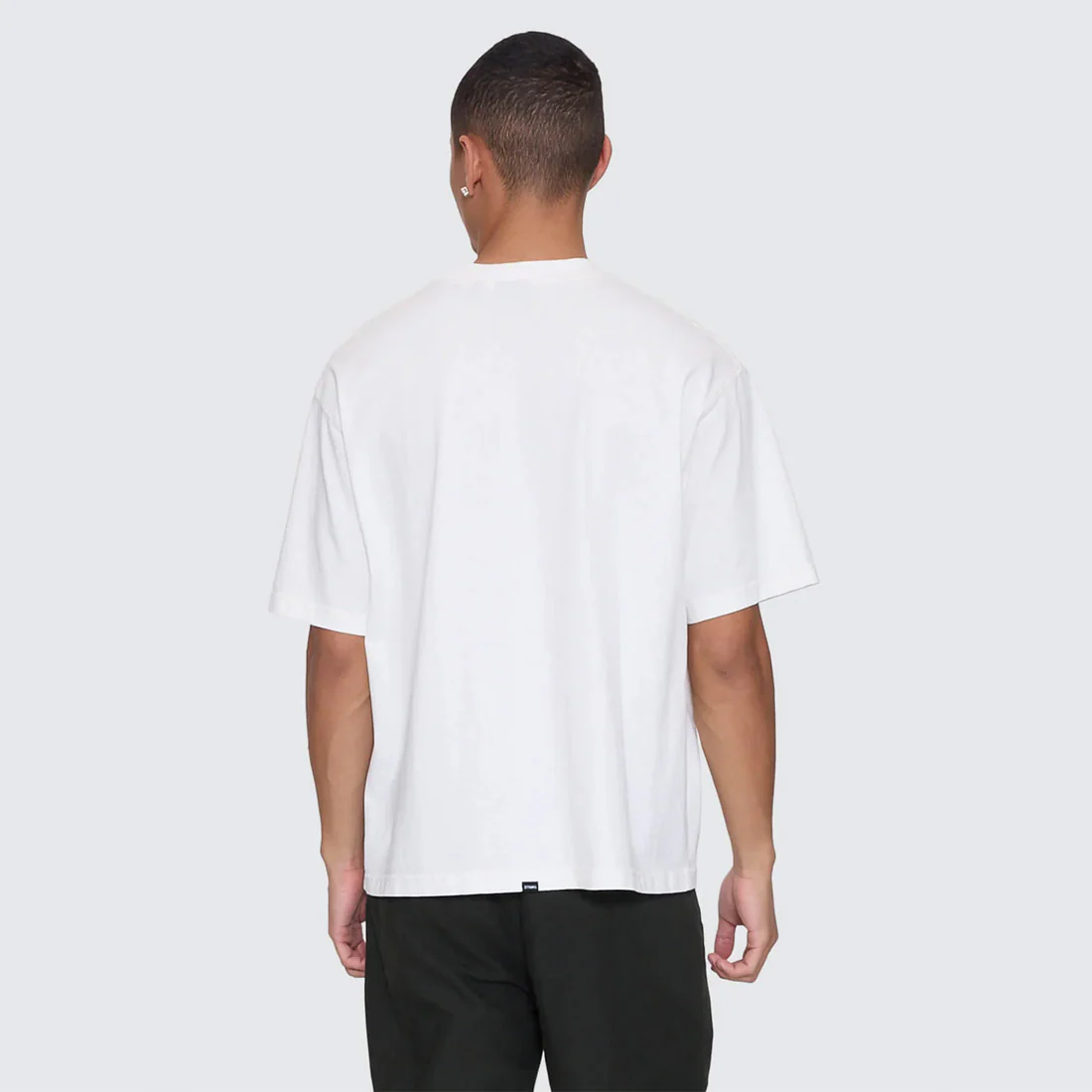 THRILLS Stagger Box Fit Oversize Cropped Tee - Snow White - Image 5