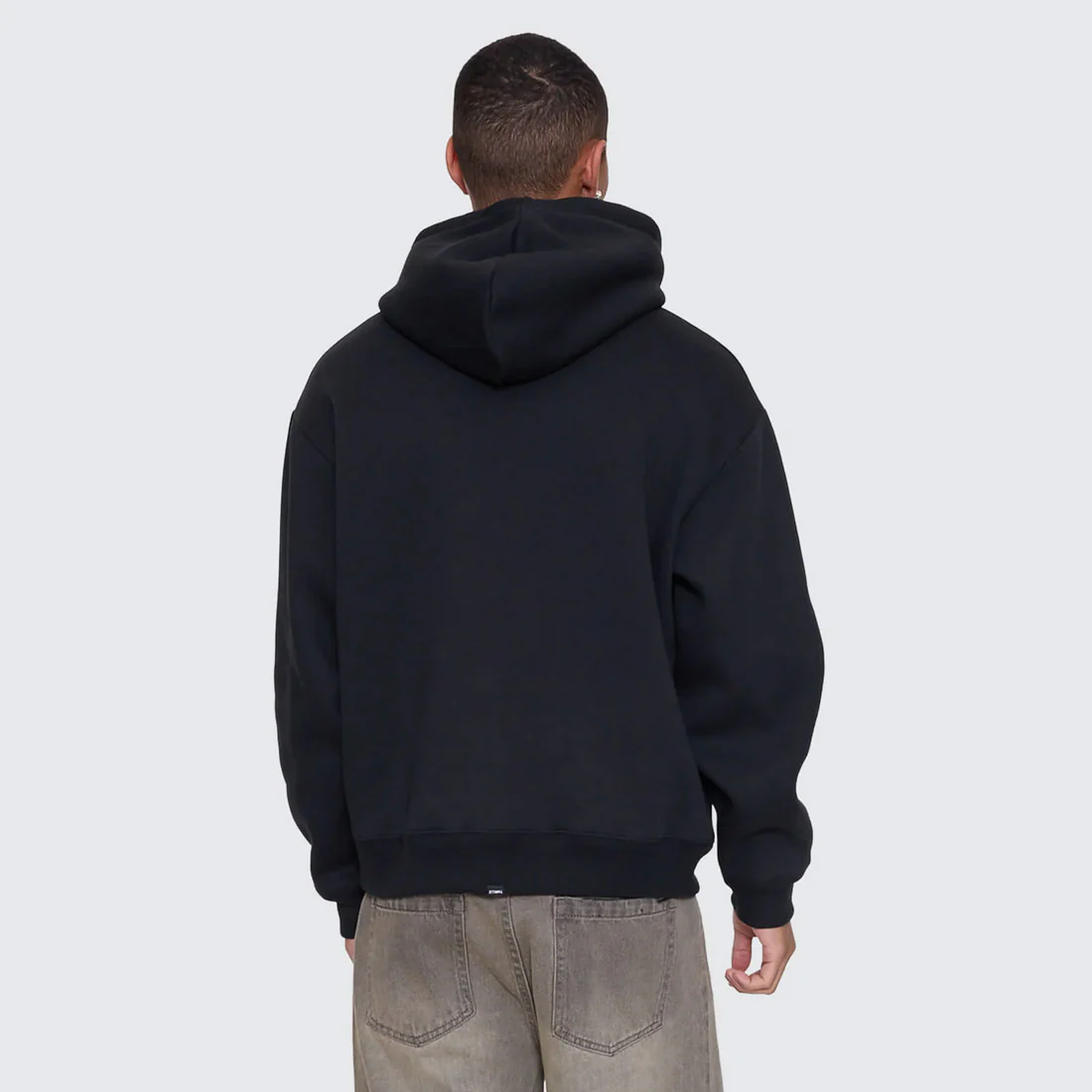 THRILLS Stagger Slouch Pull On Cropped Hood - Washed Black - Image 5