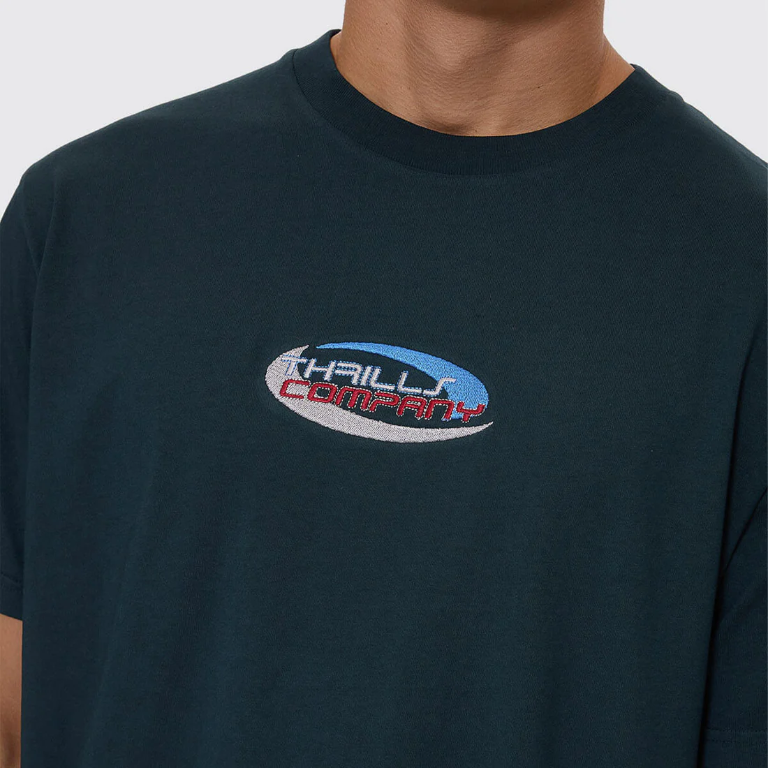 THRILLS Track Record Merch Fit Tee - Jasper Green - Image 2