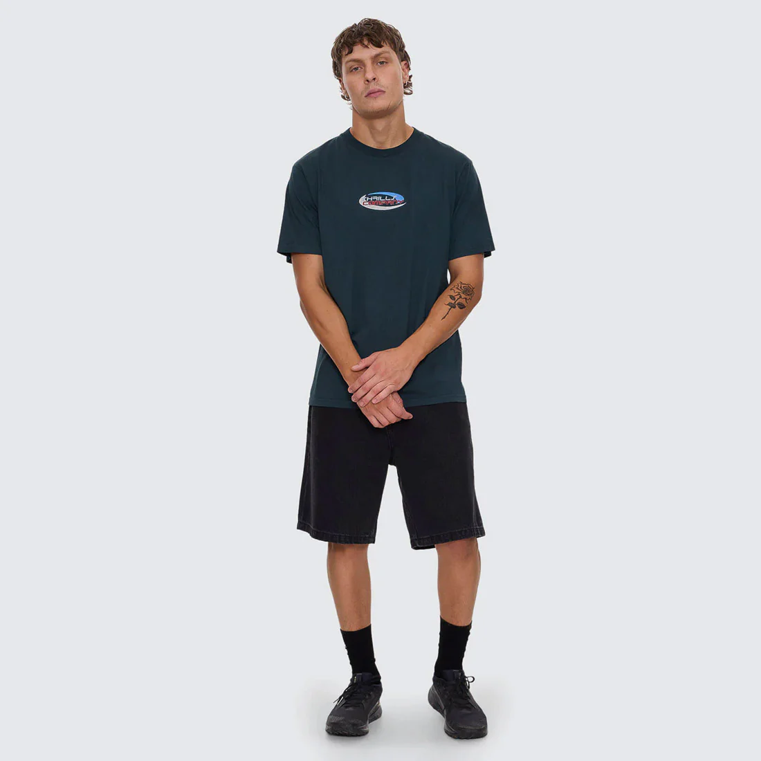 THRILLS Track Record Merch Fit Tee - Jasper Green - Image 3