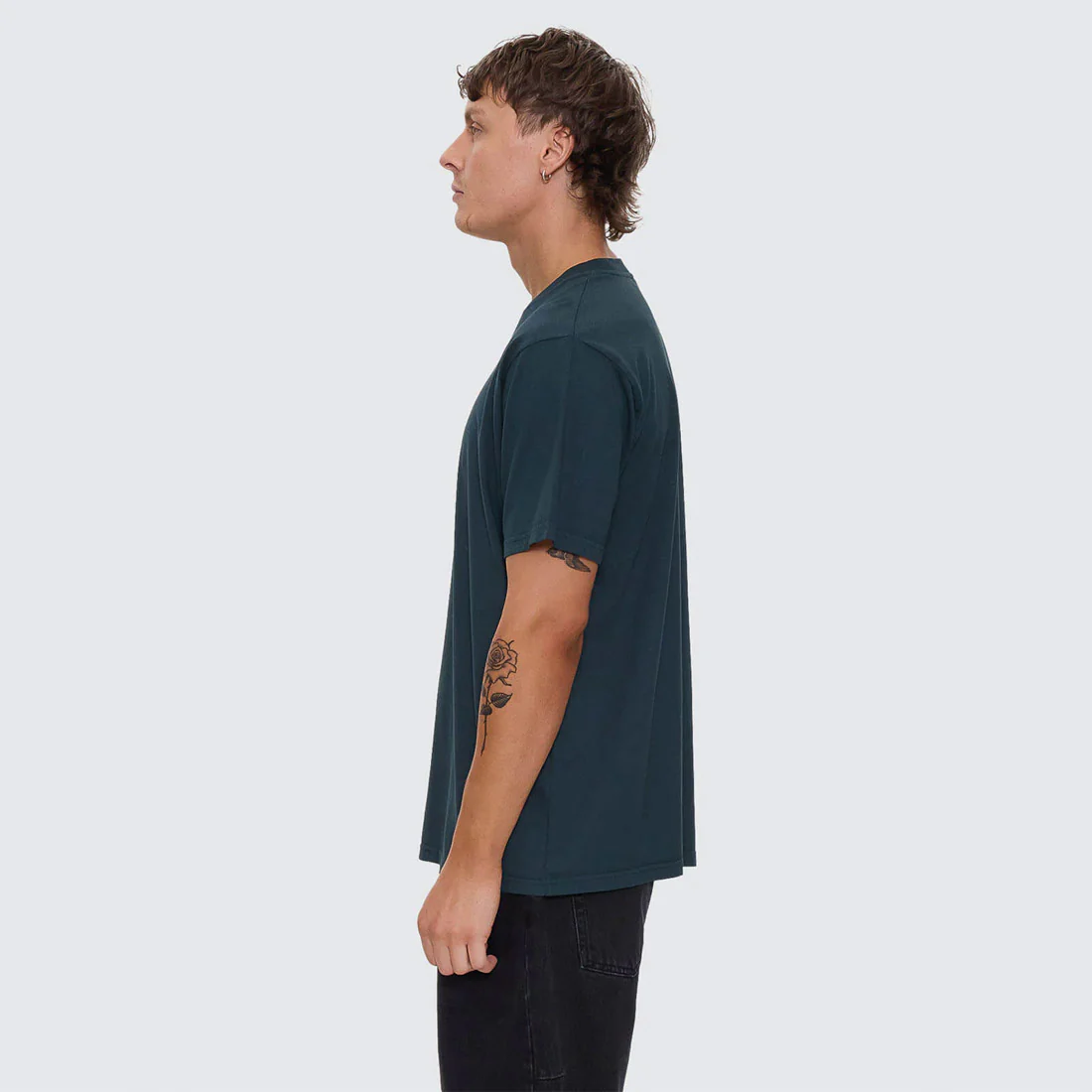 THRILLS Track Record Merch Fit Tee - Jasper Green - Image 4