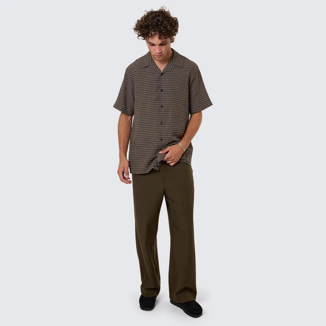 THRILLS Unfiltered Bowling Shirt - Tarmac - Image 4