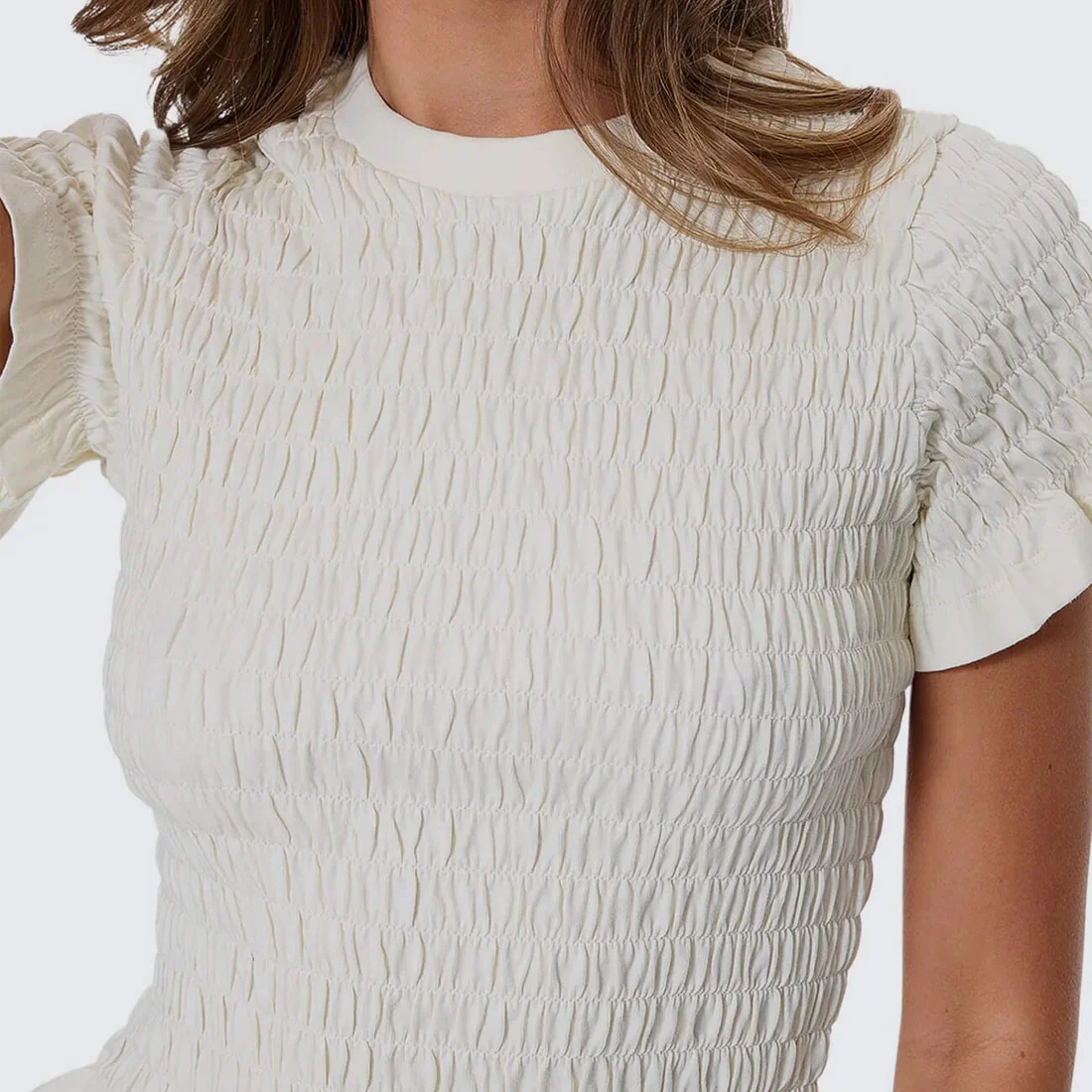 THRILLS Women's Against All Odds Shirred Tee - Butter Cream - Image 2