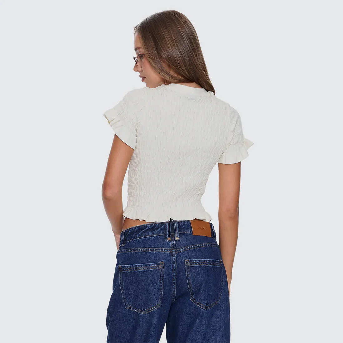 THRILLS Women's Against All Odds Shirred Tee - Butter Cream - Image 5