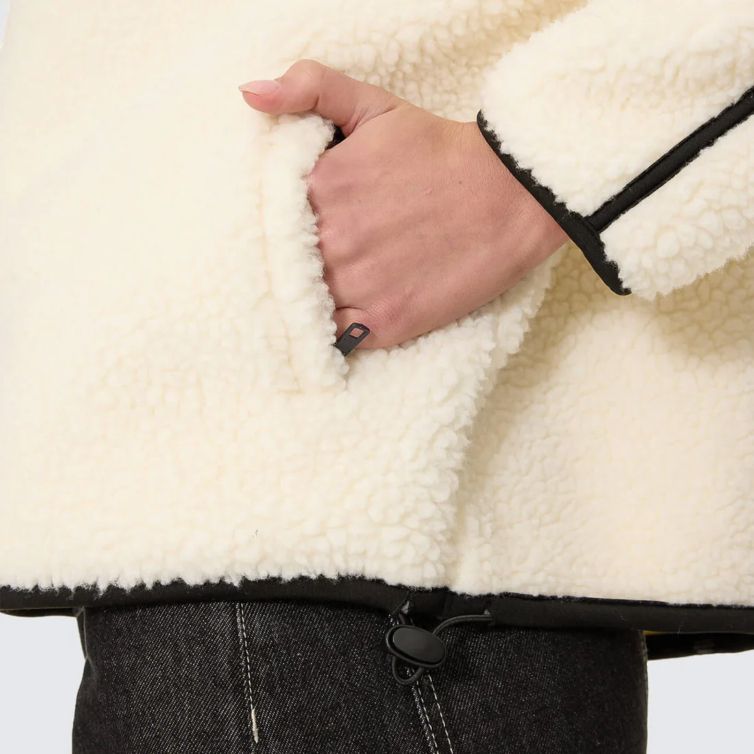 THRILLS Women's All Star Sherpa Fleece - Cream - Image 4