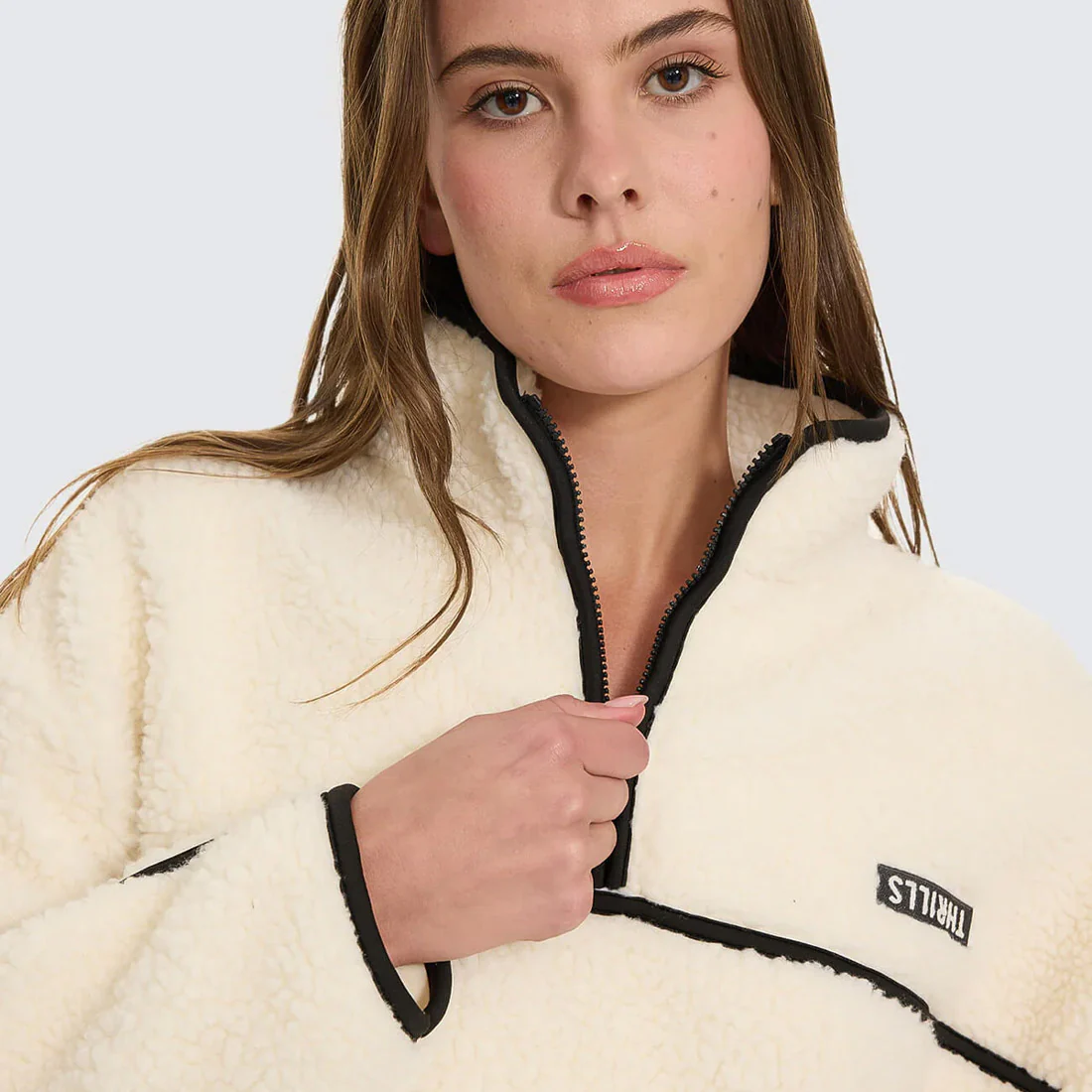 THRILLS Women's All Star Sherpa Fleece - Cream - Image 6