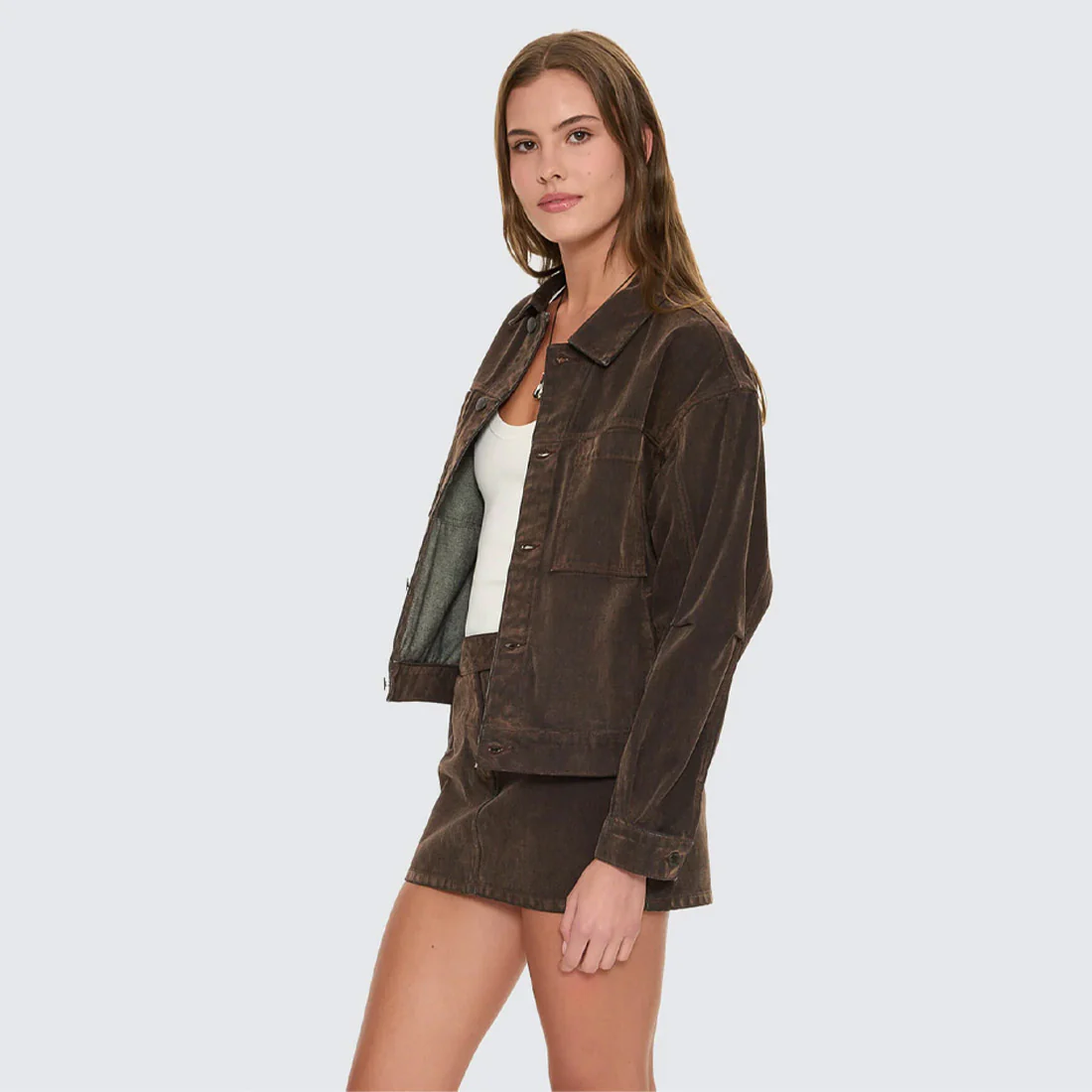 THRILLS Women's Bailey Flocked Jacket - Dark Chocolate - Image 2