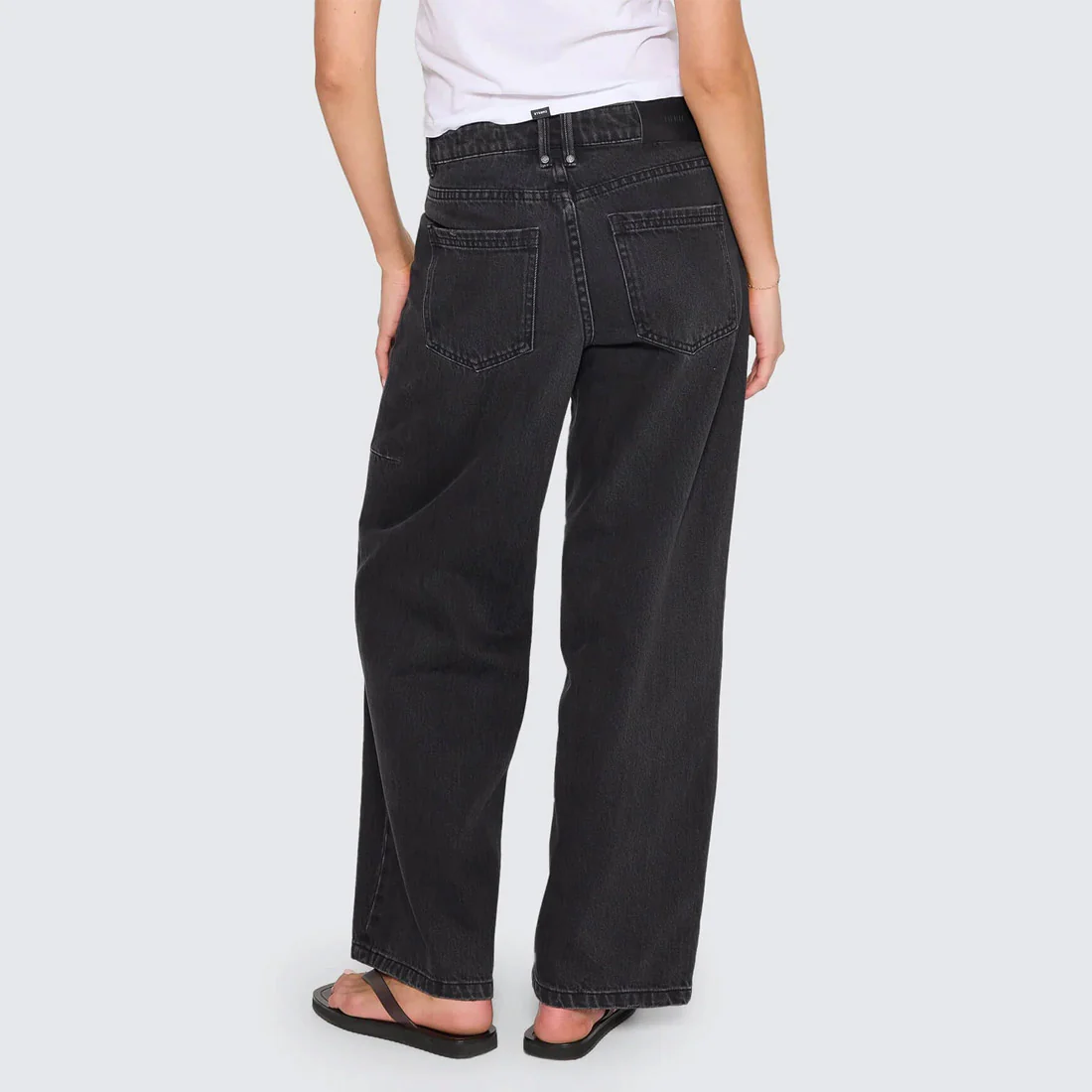 THRILLS Women's Billie Low Rise Baggy Jean - Aged Black - Image 5