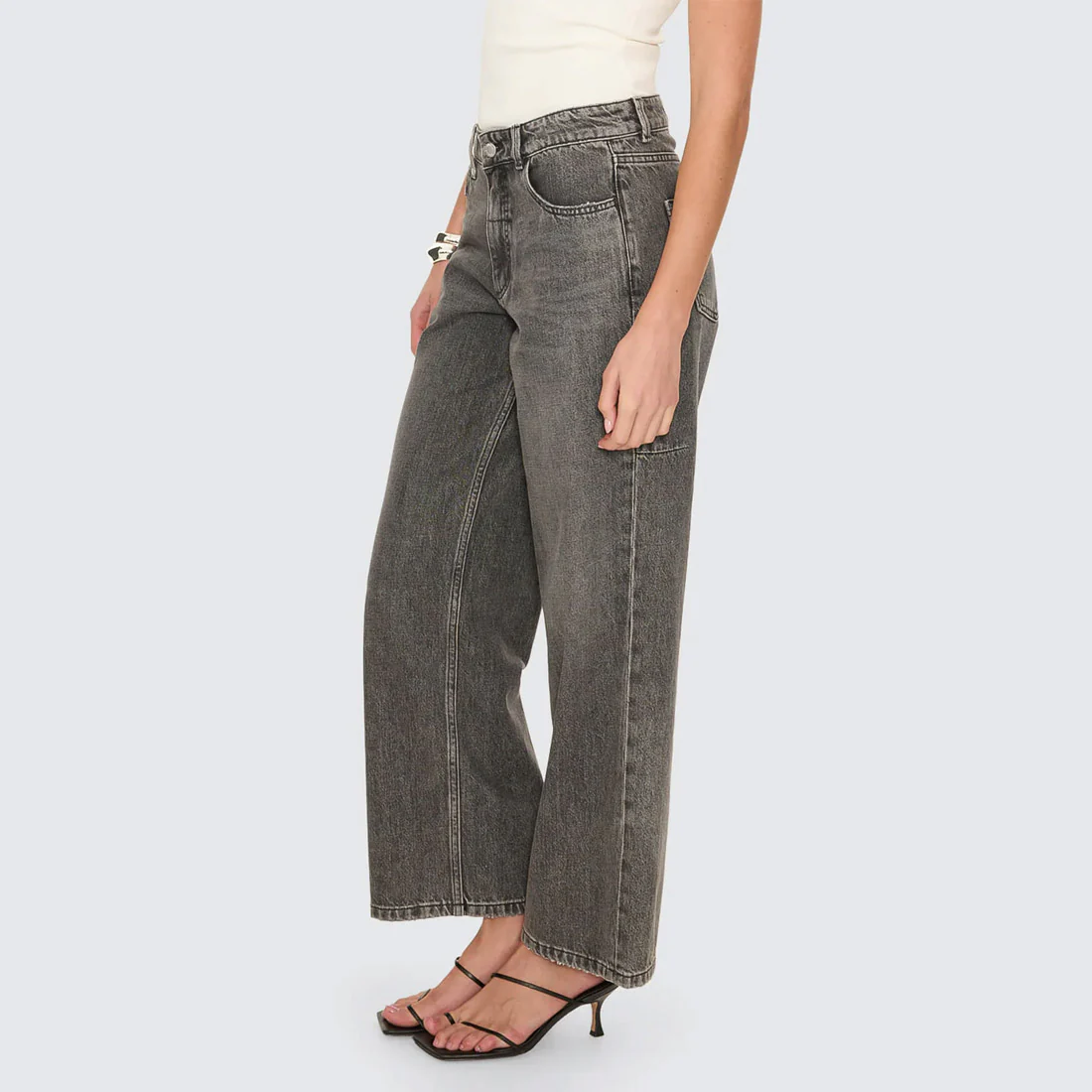 THRILLS Women's Billie Low Rise Baggy Jean - Nighthawk Grey - Image 2