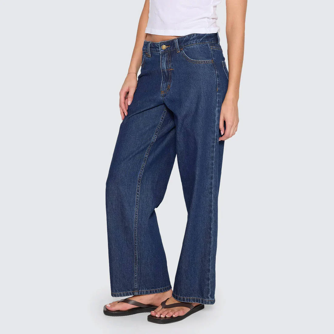 THRILLS Women's Billie Low Rise Baggy Jean - Rinsed Ink - Image 2