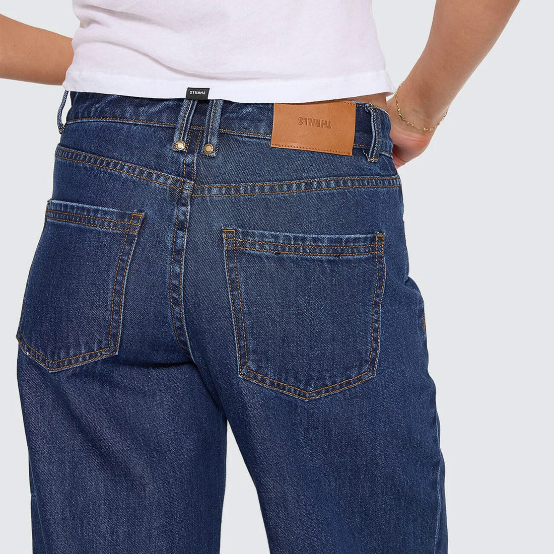 THRILLS Women's Billie Low Rise Baggy Jean - Rinsed Ink - Image 3