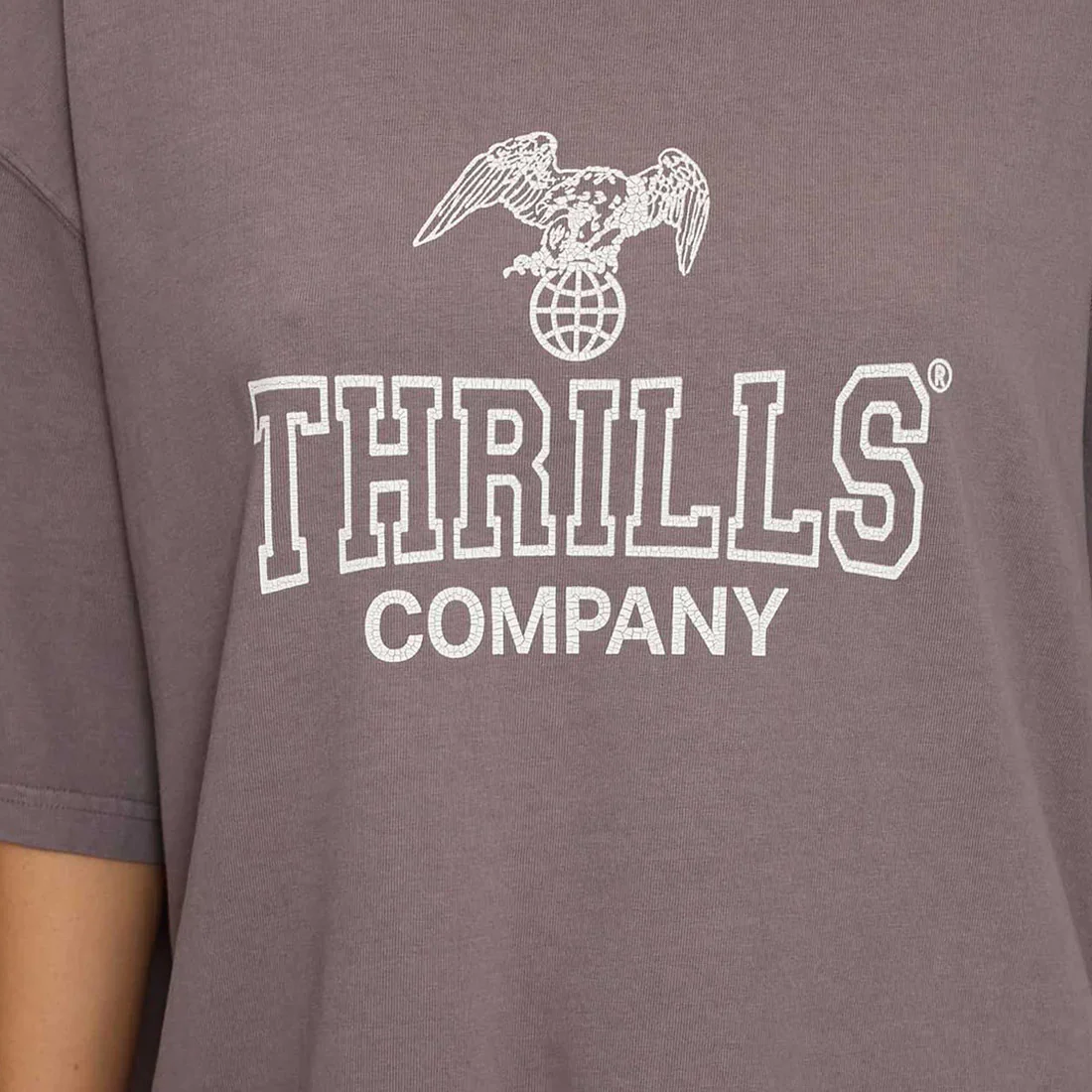 THRILLS Women's Break Point Oversized Tee - Shroom - Image 4