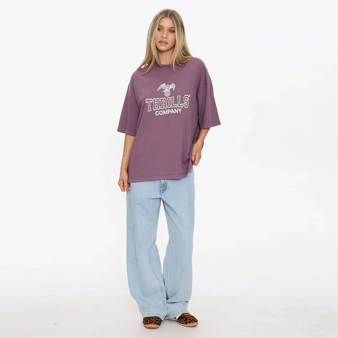 THRILLS Women's Break Point Oversized Tee - Vintage Mauve - Image 4