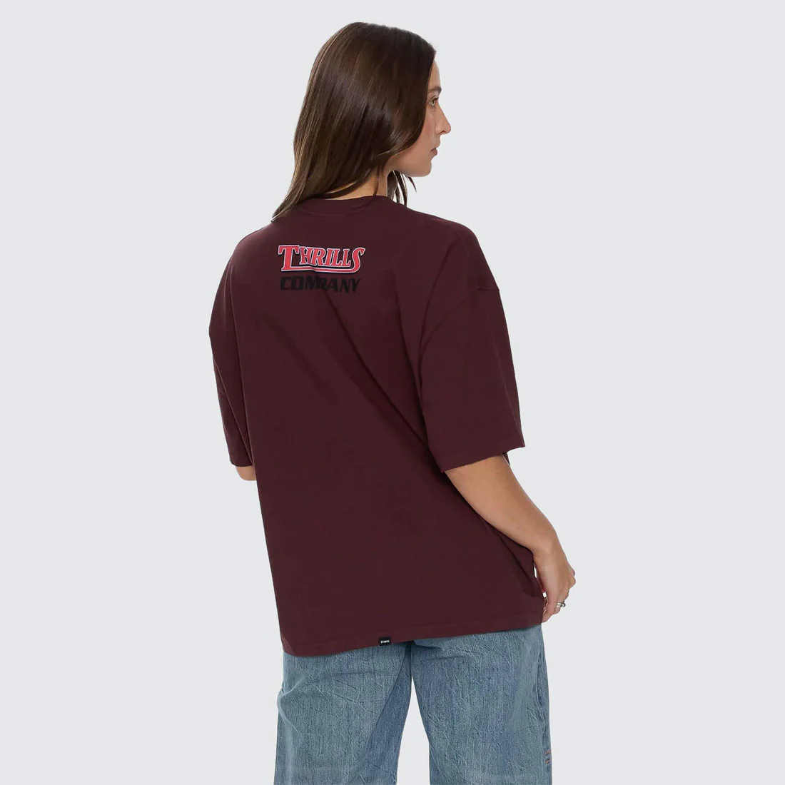 THRILLS Women's Full Throttle Oversized Tee - Bitter Chocolate - Image 3