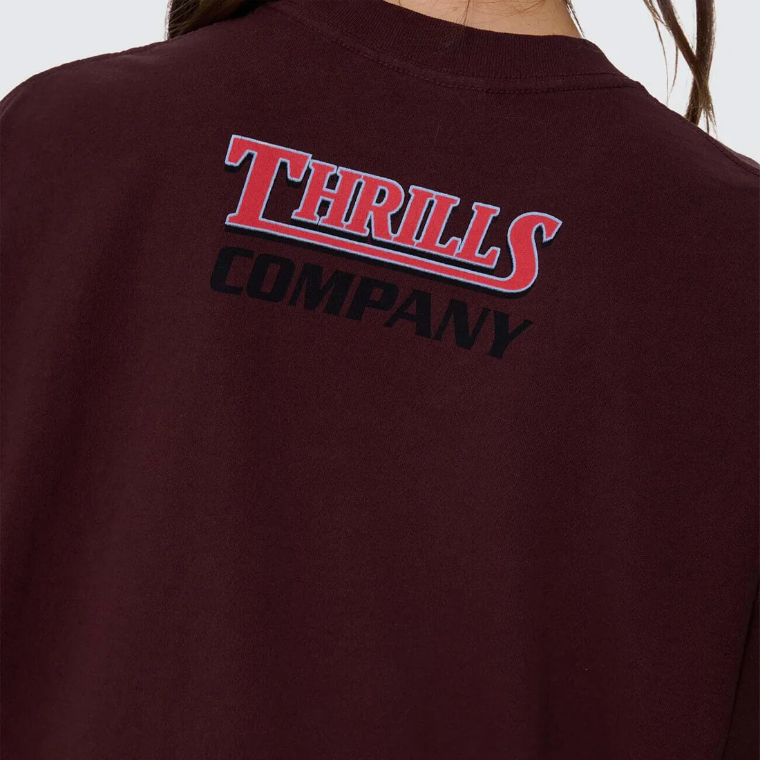 THRILLS Women's Full Throttle Oversized Tee - Bitter Chocolate - Image 4