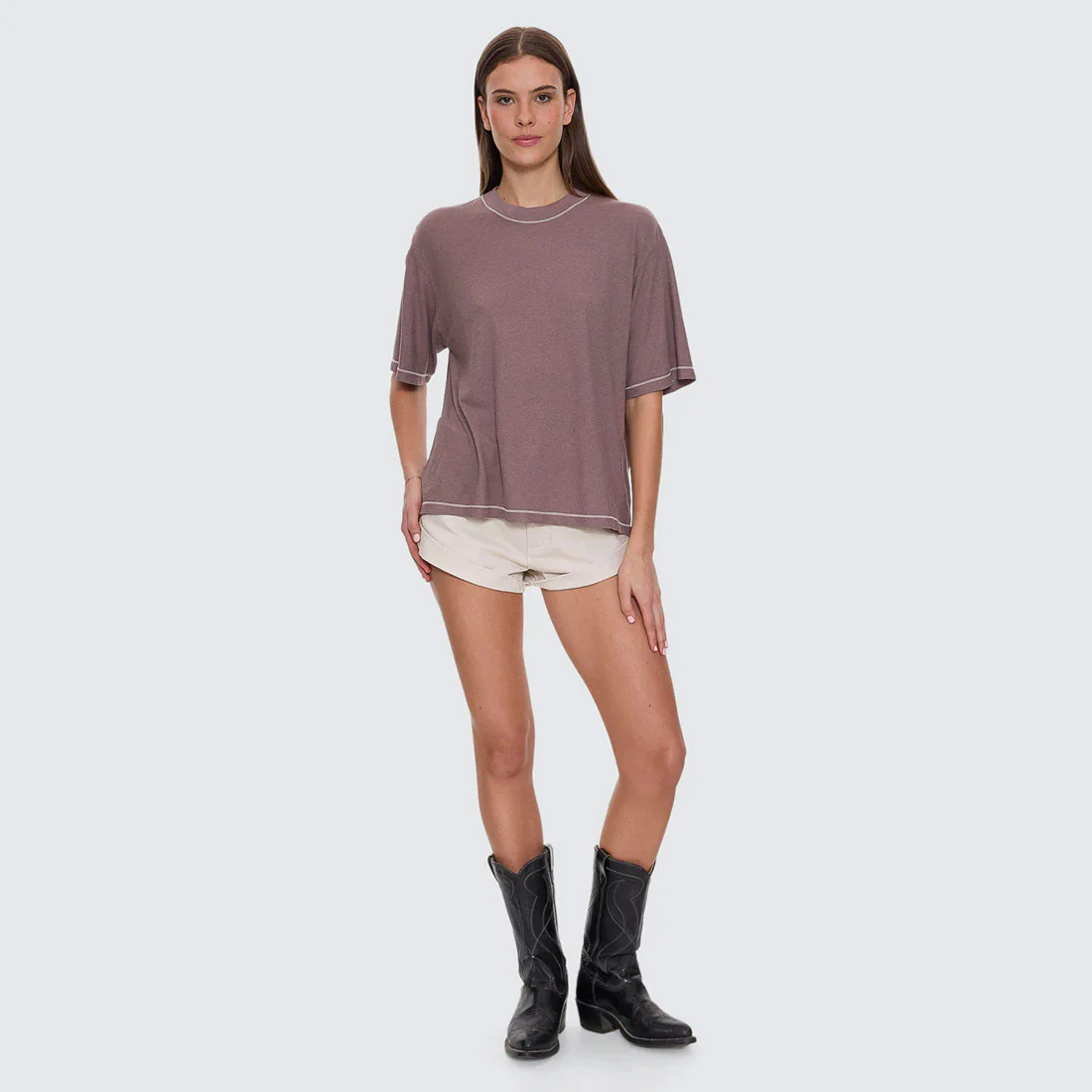 THRILLS Women's Hemp Square Tee - Shroom - Image 5