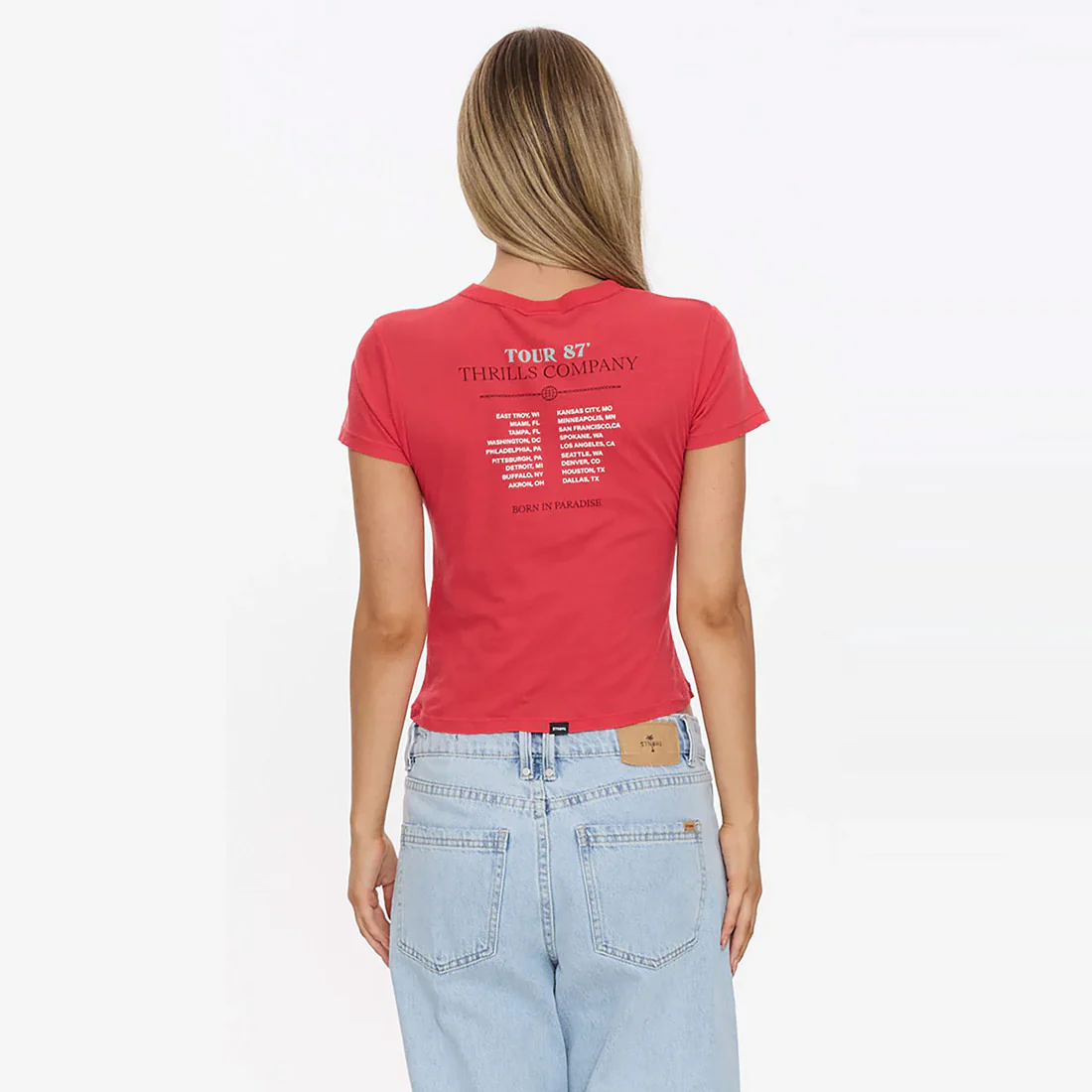 THRILLS Women's Metal & Dust Boy Tee - Flame Red - Image 3